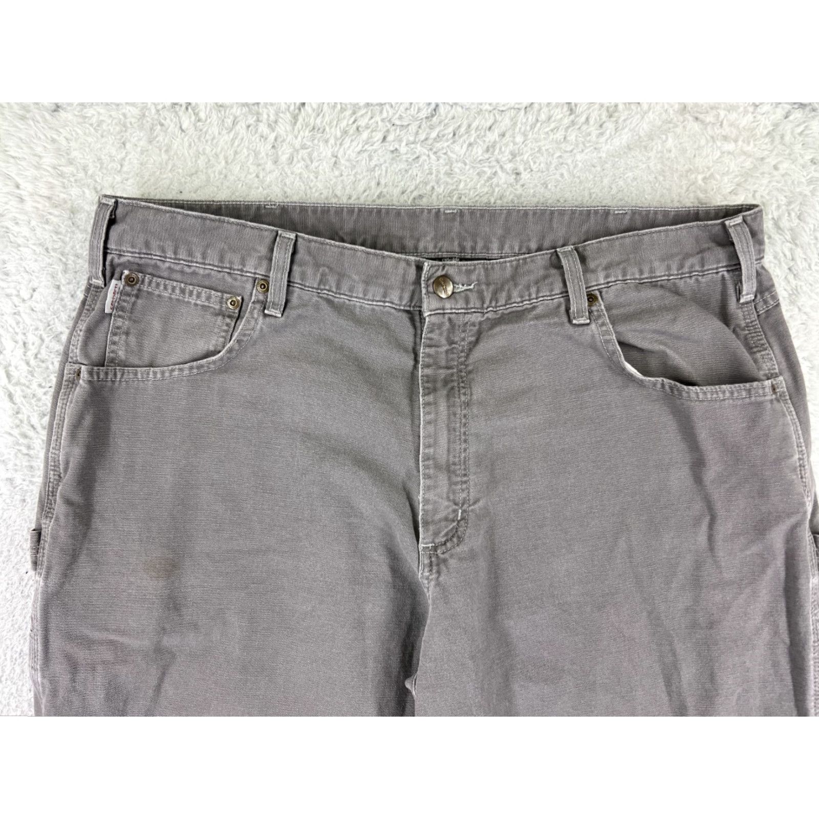 Carhartt Carhartt Pants Men 40 Gray Carpenter Hammer Loop Cotton Duck Fabric Durable Size US 40 / EU 56 - 6 Thumbnail