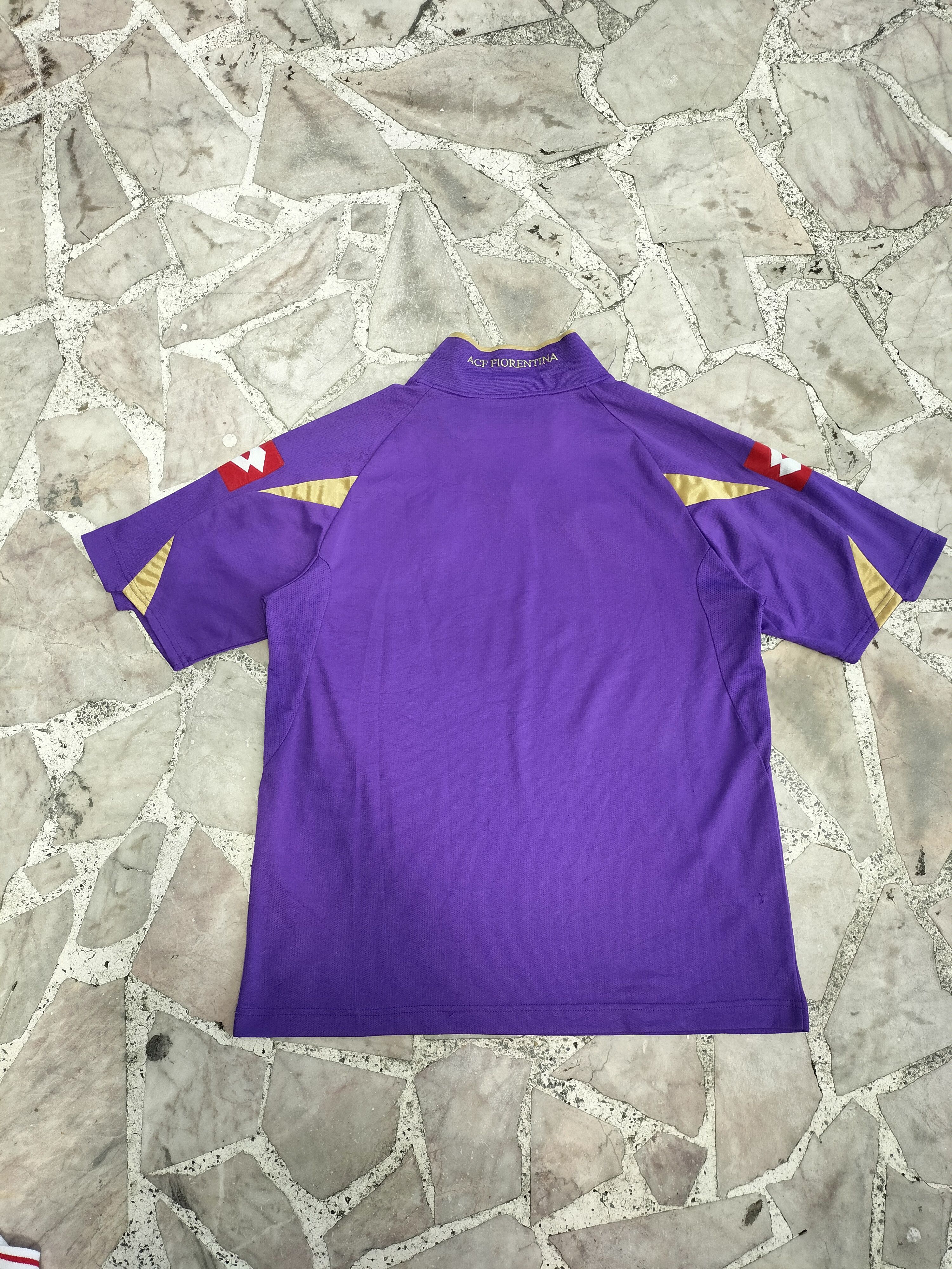 Lotto Sport ACF Fiorentina Juventus Collar Embroidered Jersey Size US M / EU 48-50 / 2 - 13 Thumbnail