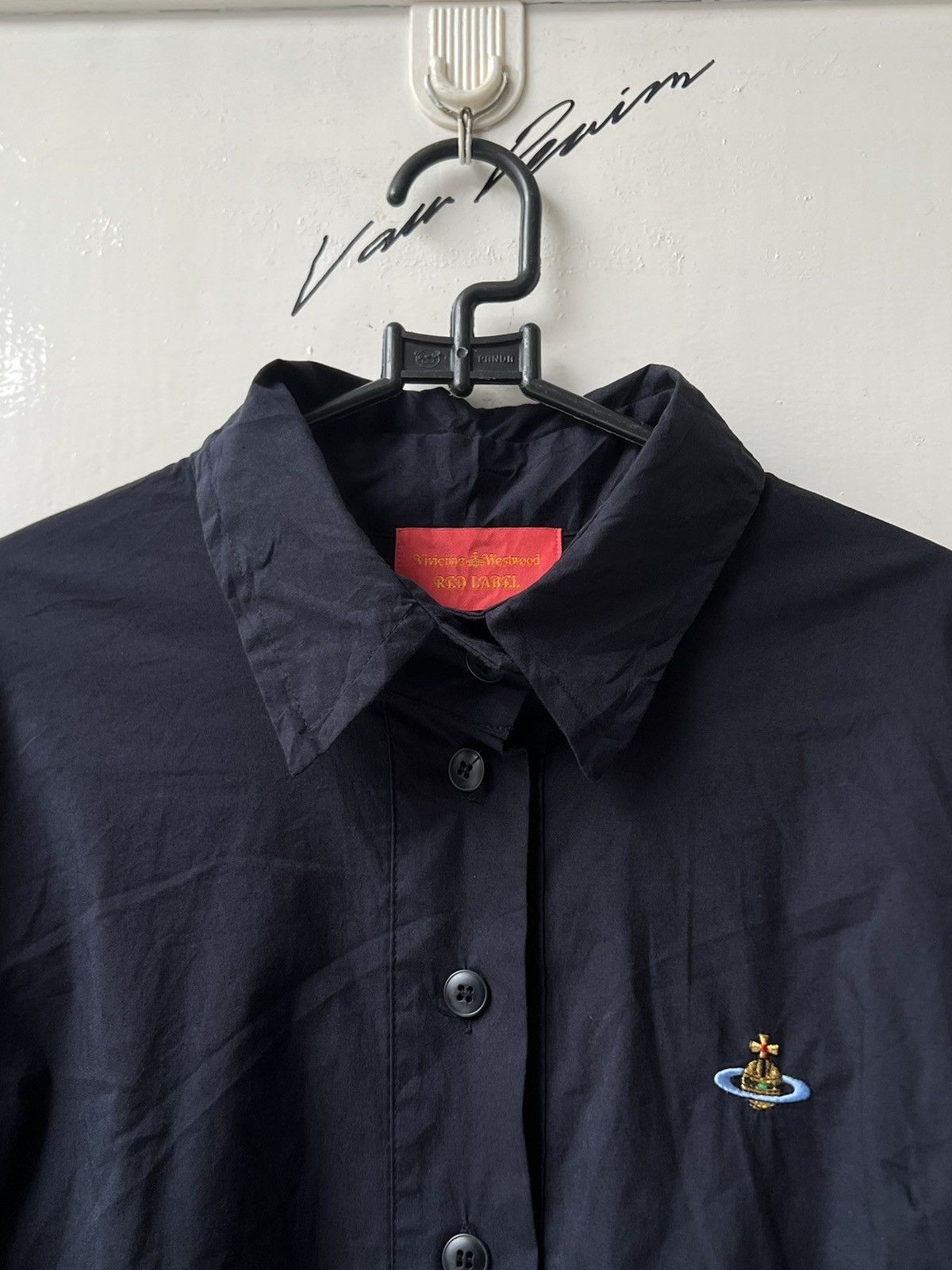 Vivienne Westwood VIVIENNE WESTWOOD Asymetrical Navy Shirt Size S / US 4 / IT 40 - 4 Thumbnail