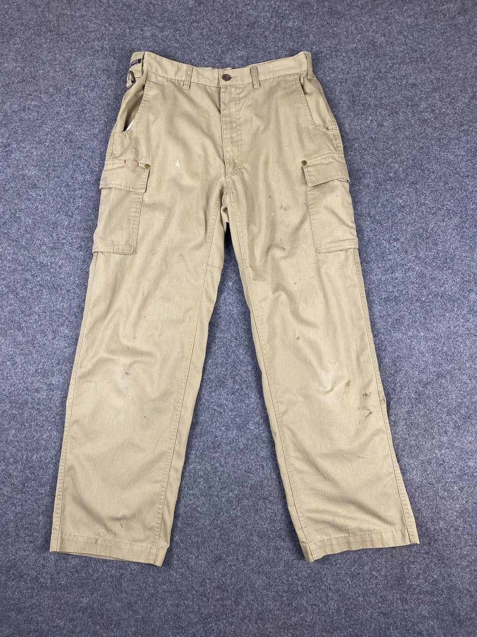 Japanese Brand japanese brands cargo pants herringbone twill design Size US 33 - 7 Thumbnail
