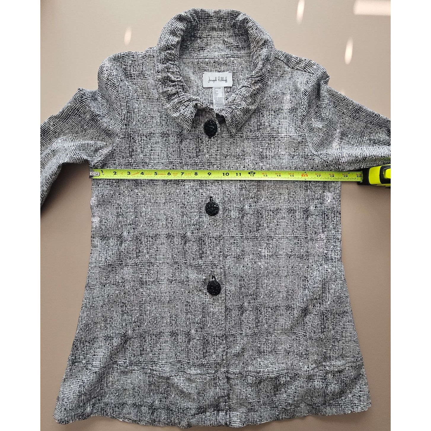 Joseph Ribkoff Joseph Ribkoff Black/White Button Front Blazer w/Pockets 6 Size M / US 6-8 / IT 42-44 - 10 Thumbnail