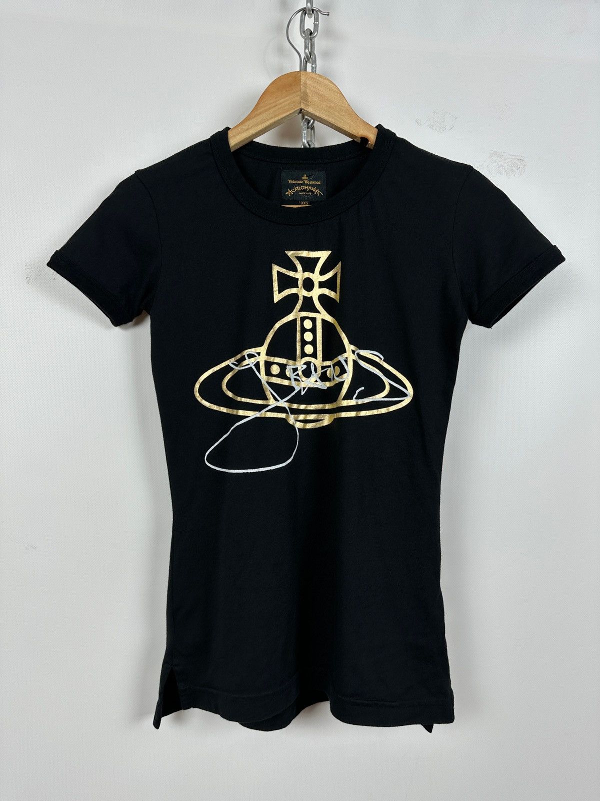 Vivienne Westwood Classic Gold Orb Black T-Shirt