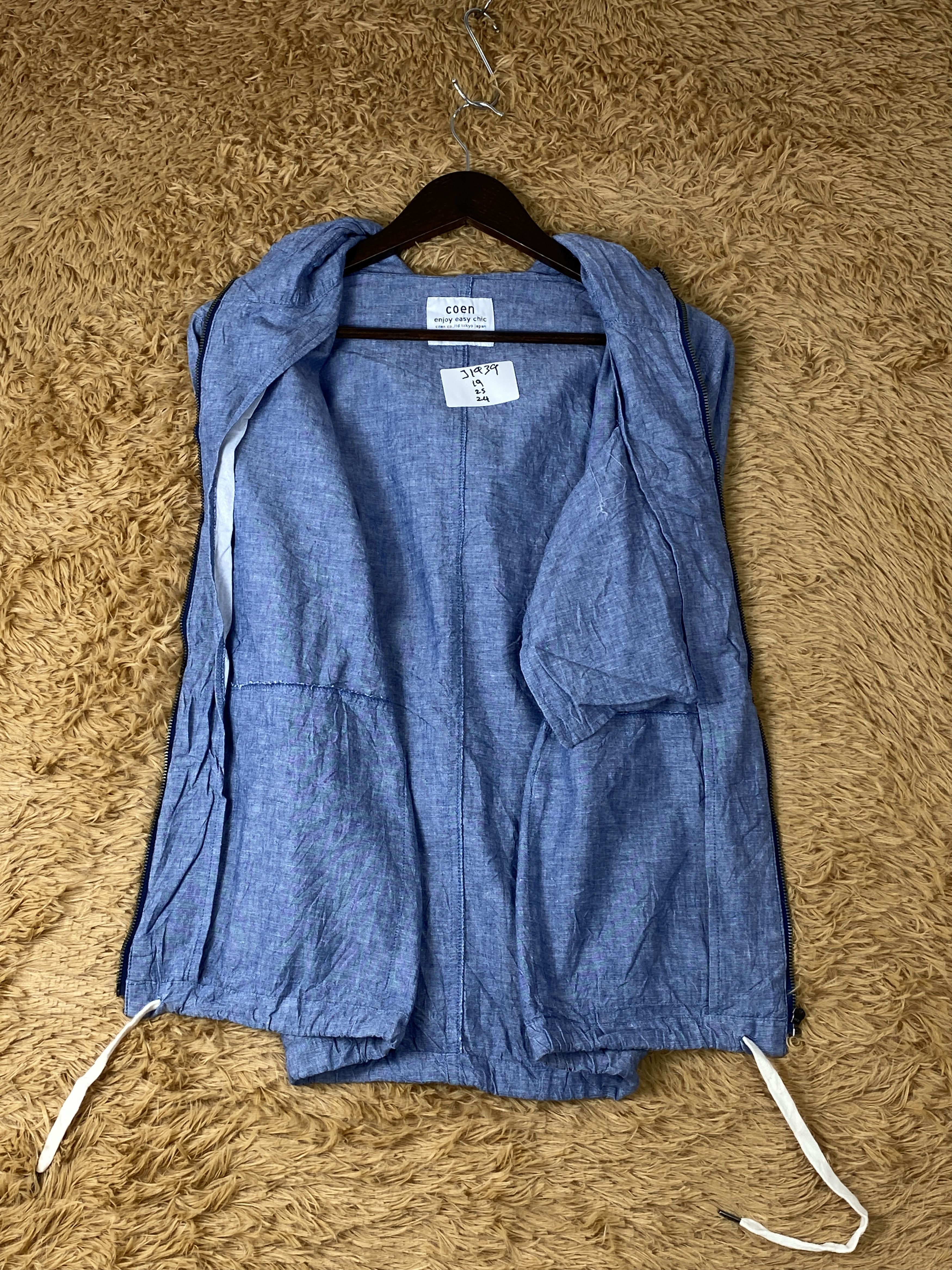 Japanese Brand × Vintage Vintage Coen Enjoy Easy Chic Hoodie Jacket Size US S / EU 44-46 / 1 - 7 Thumbnail
