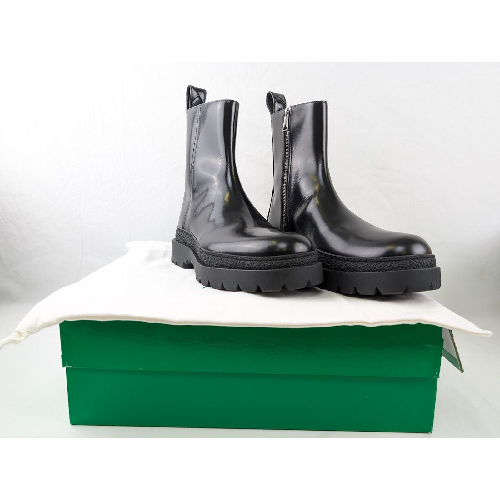 Bottega Veneta o1rshd1 Texas Calf Highway Ankle Boot in Black Size US 11 / EU 44 - 12 Thumbnail