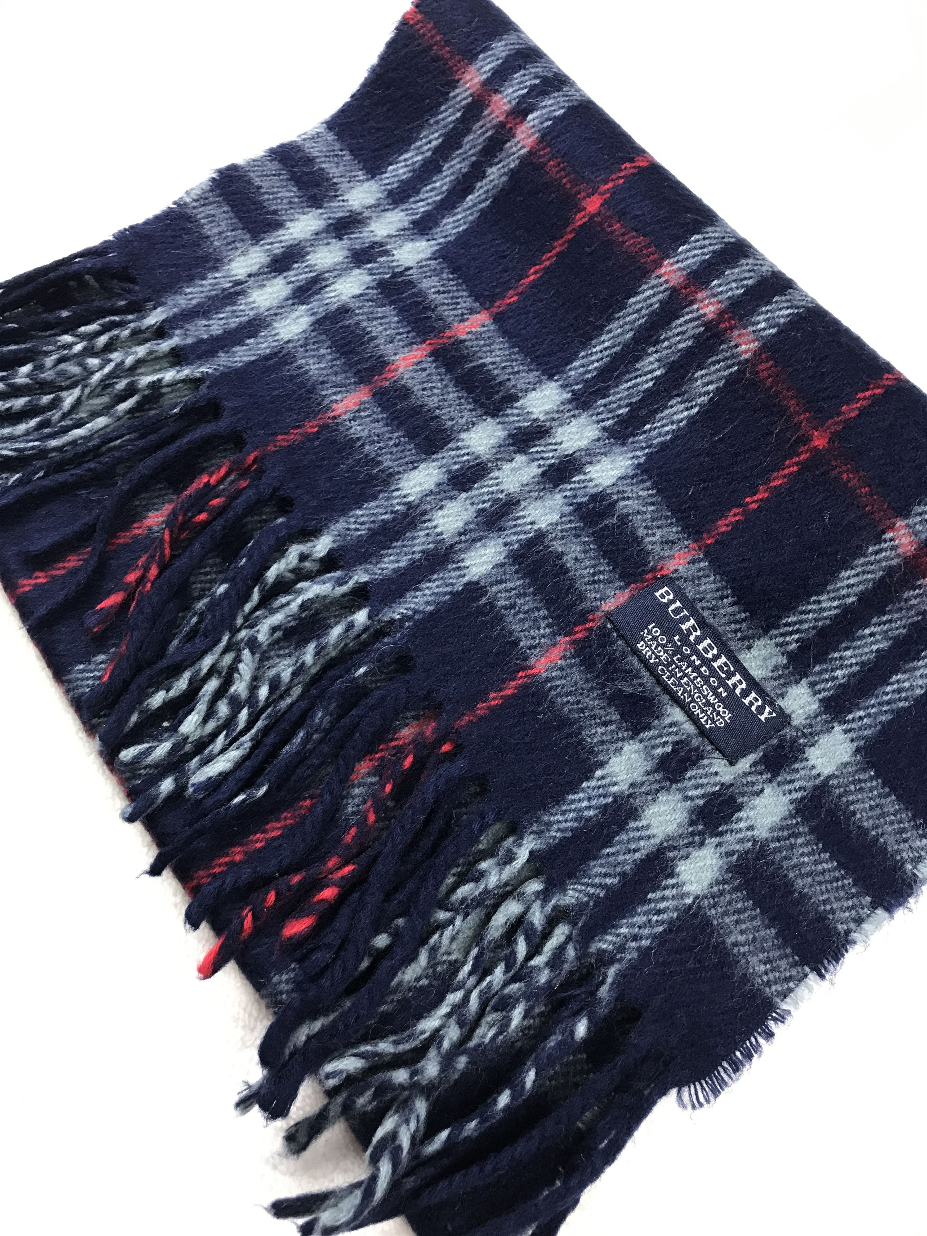 Burberry × Vintage Vintage Burberry Scarf Muffler Wool Cashmere Novacheck Size ONE SIZE - 4 Thumbnail