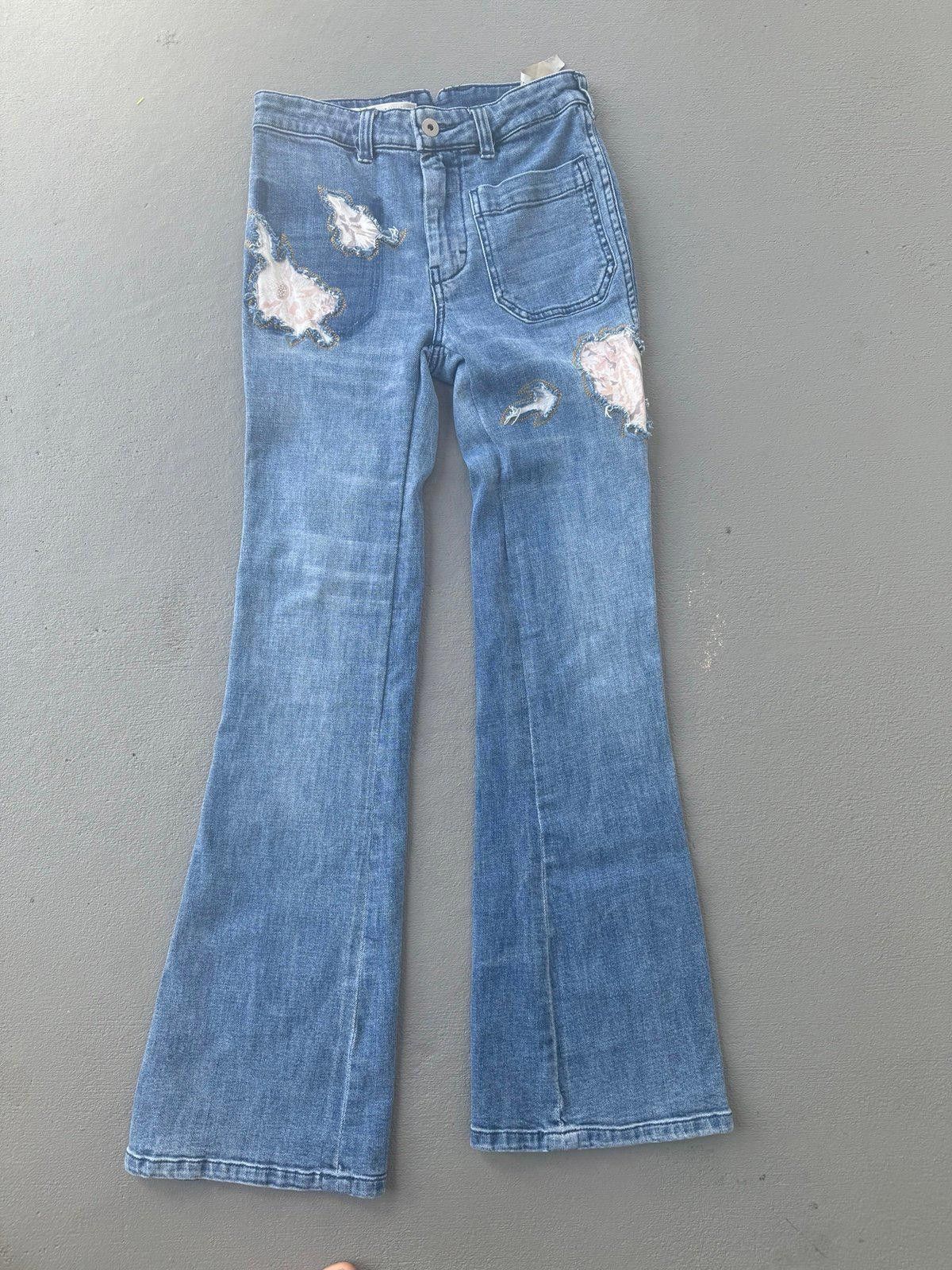 Free People Anthropologie Patchwork Jeans Size 25" / US 0 / IT 36 - 1 Thumbnail
