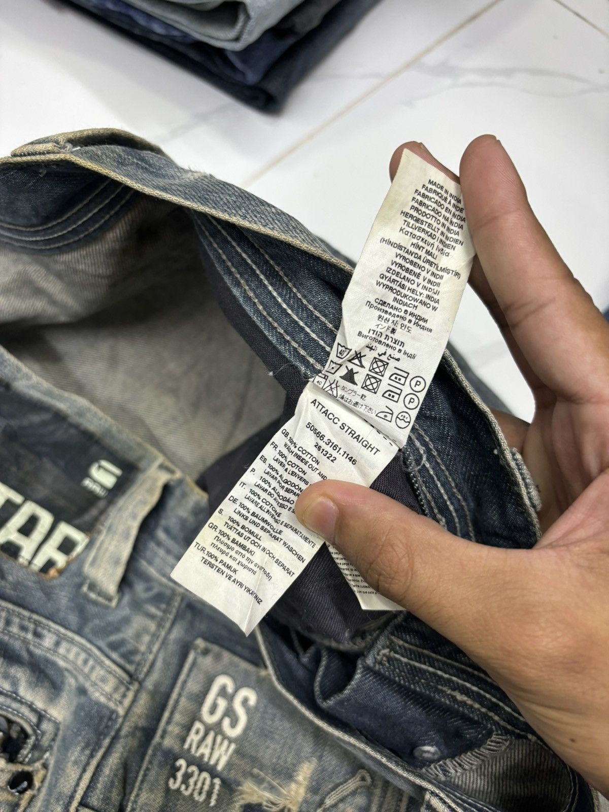 G-Star 🔥G-STAR RAW HOMELESS DISTRESSED DENIM UNDERCOVER STYLE Size US 35 - 13 Thumbnail