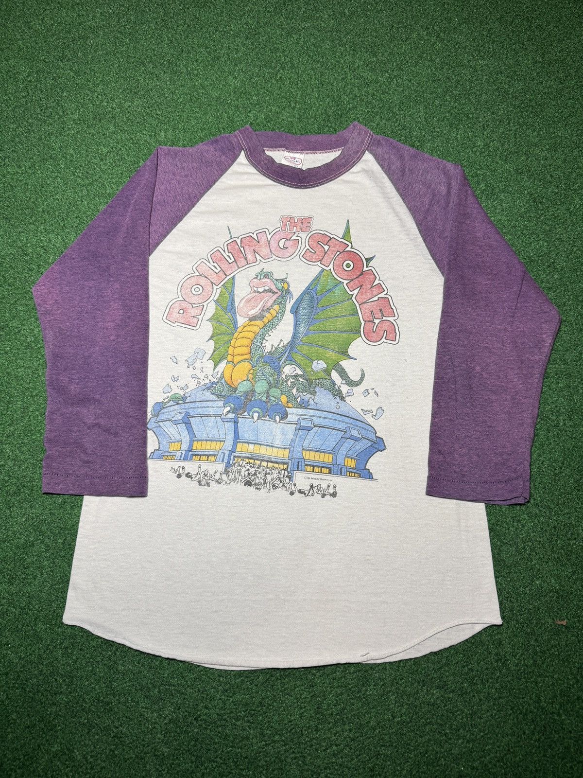 Band Tees Vintage RARE Rolling Stones 1981 Sold Out World Tour T Shirt Size US L / EU 52-54 / 3 - 1 Thumbnail
