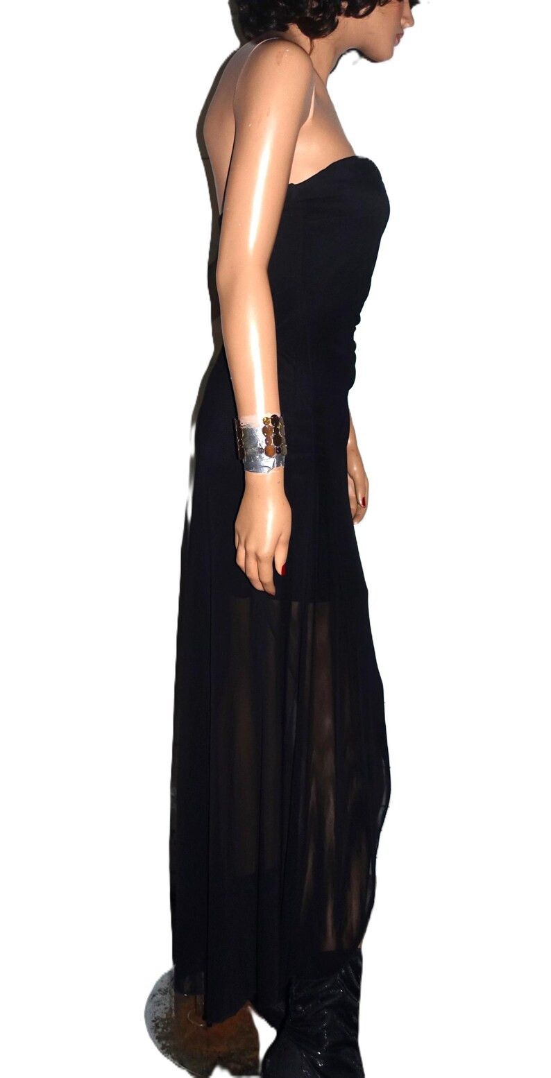 Other La Scala Black High Low Sequin Strapless Dress S Size S / US 4 / IT 40 - 7 Thumbnail