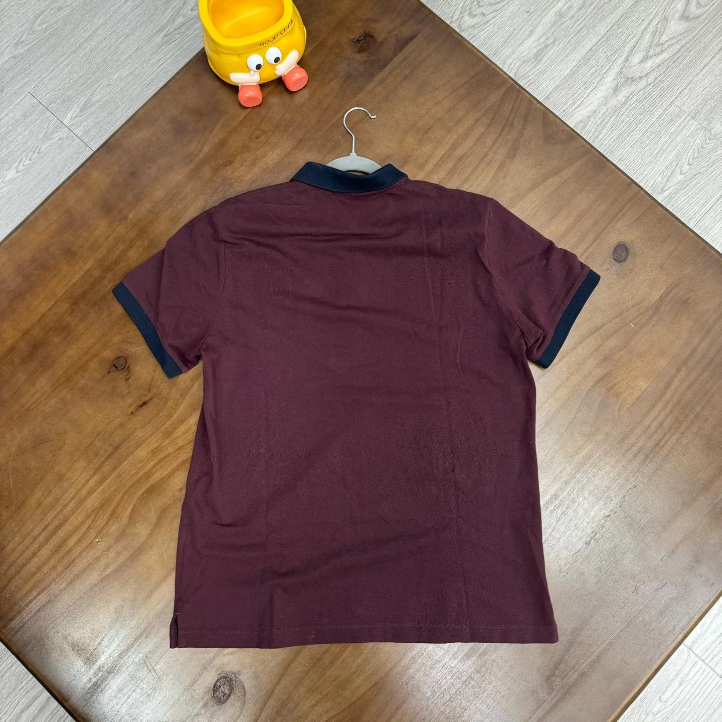 Burberry Burberry Polo Shirt Burgundy XL - Excellent Condition Size US XL / EU 56 / 4 - 2 Thumbnail