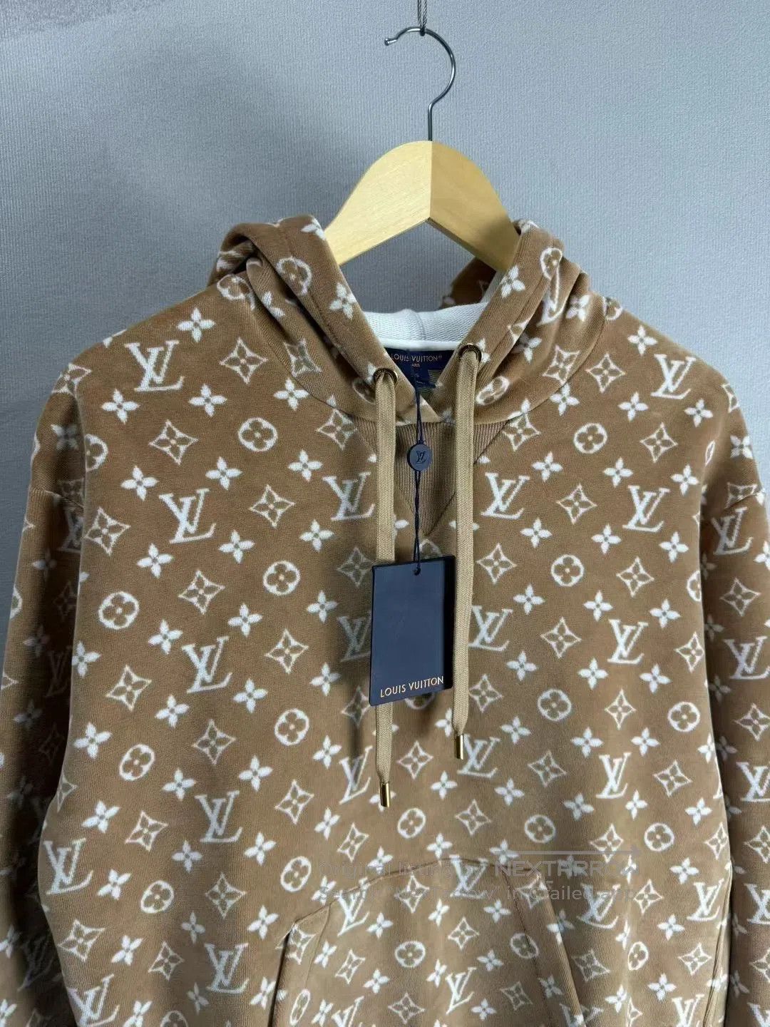 Louis Vuitton Louis Vuitton All-over print suede hoodie (SS23 style)| Size XS / US 0-2 / IT 36-38 - 2 Thumbnail