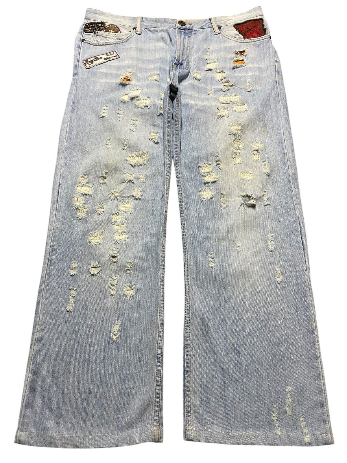 Replay Vintage Japanese Brand Replay Faded Wash Distressed Jeans Size US 36 / EU 52 - 1 Thumbnail
