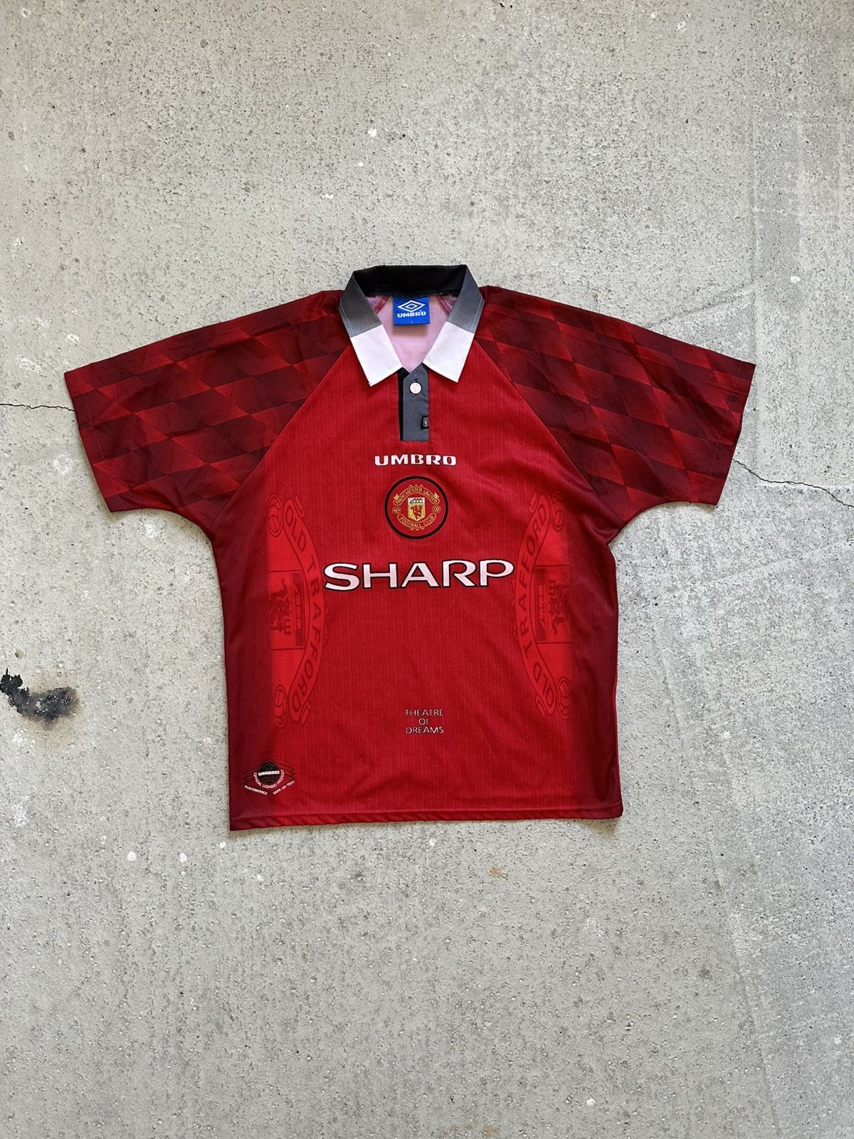Umbro Vintage Umdro Machster United #7 Cantona Sharp 1996-1998 Size US L / EU 52-54 / 3 - 1 Thumbnail