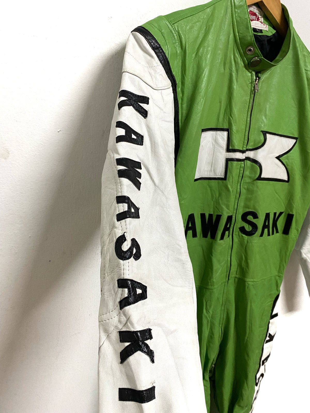 Sports Specialties KAWASAKI Leather Racing Suit Overall Size US 32 / EU 48 - 3 Thumbnail
