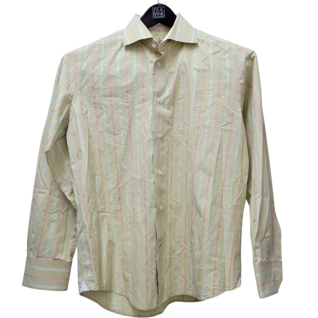 Robert Graham Robert Graham Men's Stripe Dress Shirt Large Pre-owned Size US L / EU 52-54 / 3 - 4 Thumbnail
