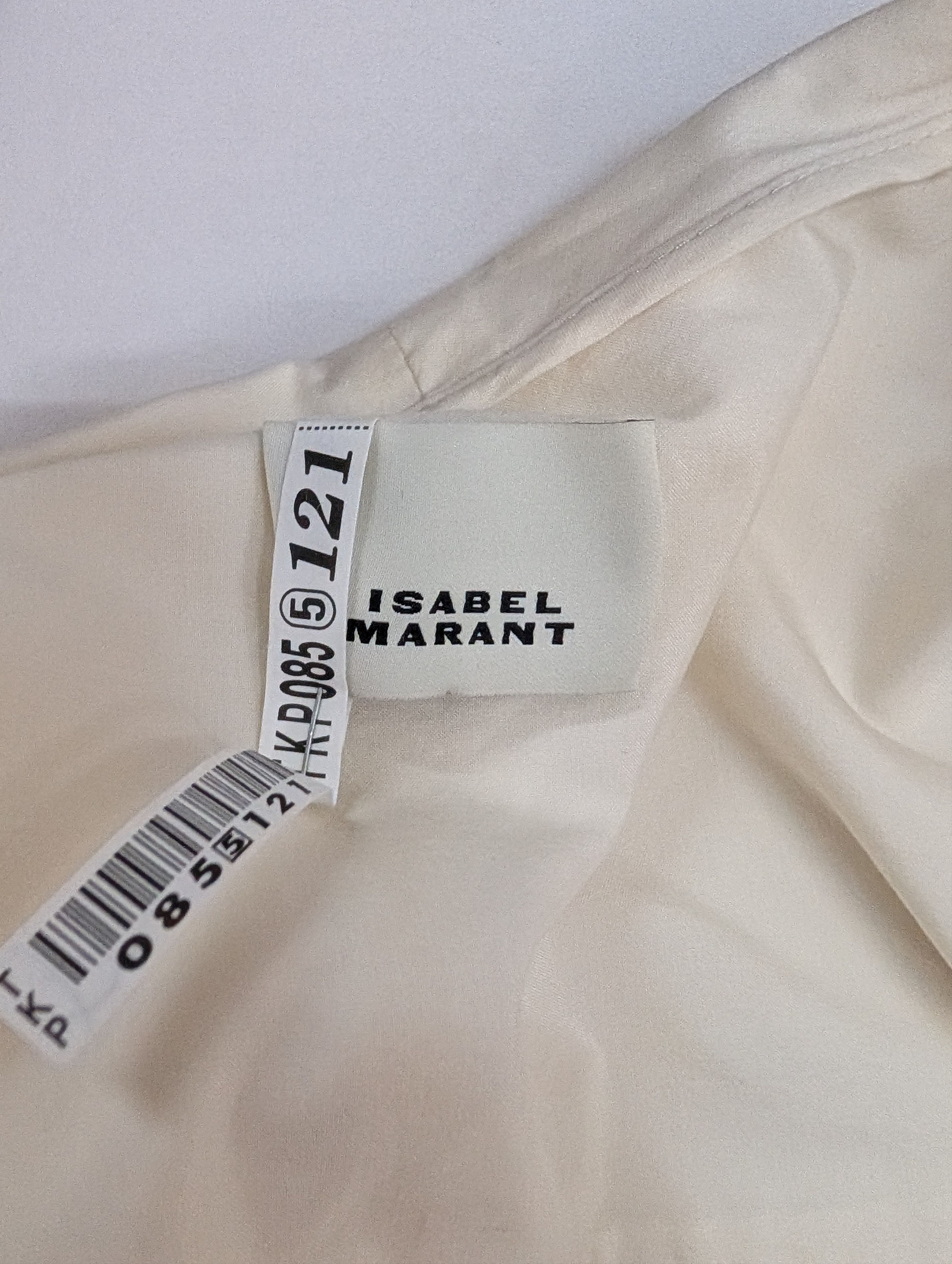 Isabel Marant Isabel Marant Beige Short Sleeve Blouse With Puff Sleeves Size XS / US 0-2 / IT 36-38 - 6 Thumbnail