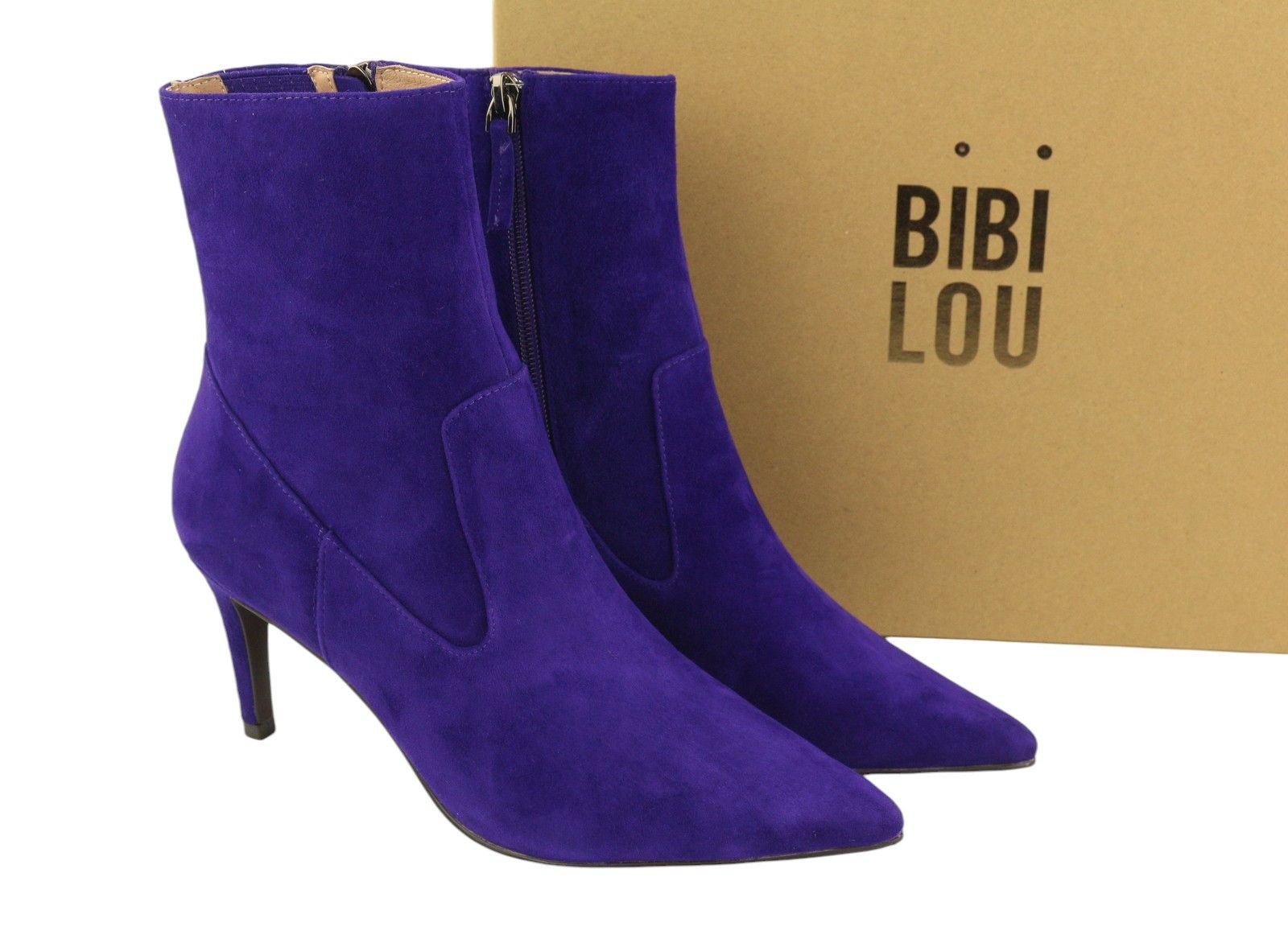 Other BIBI LOU AUREA EU37 Blue Suede Leather Pointed Toe 87548 Size US 6 / IT 36 - 1 Thumbnail
