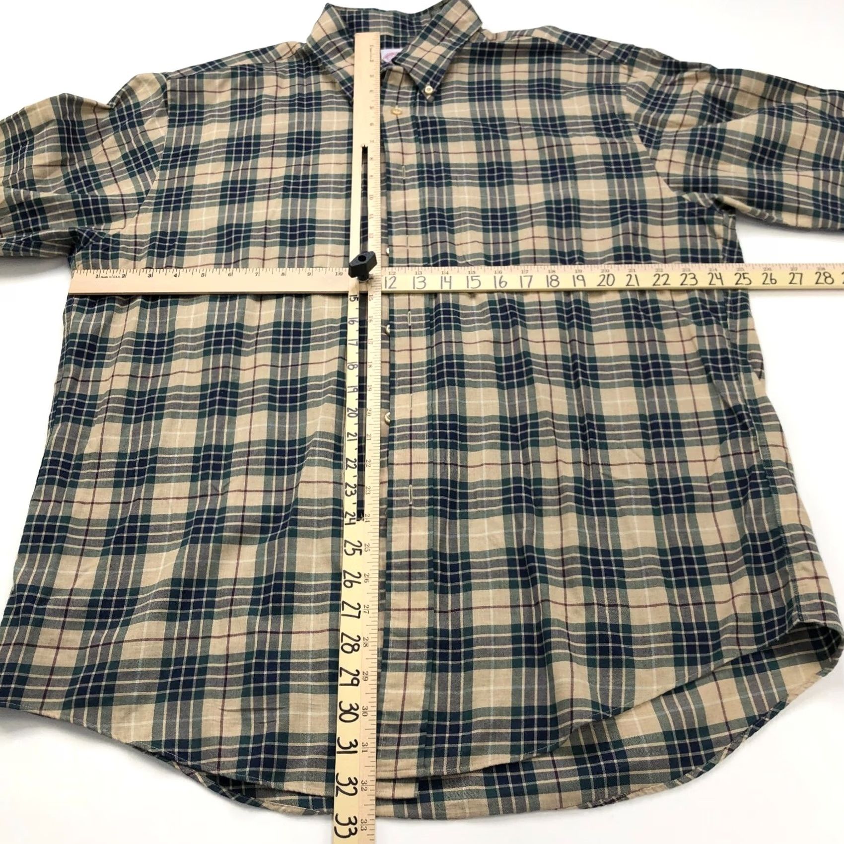 Brooks Brothers Brooks Brothers Madison 17.5/37 Brown Green MINT Check Plaid Casual Collar Shirt Size US XXL / EU 58 / 5 - 3 Thumbnail