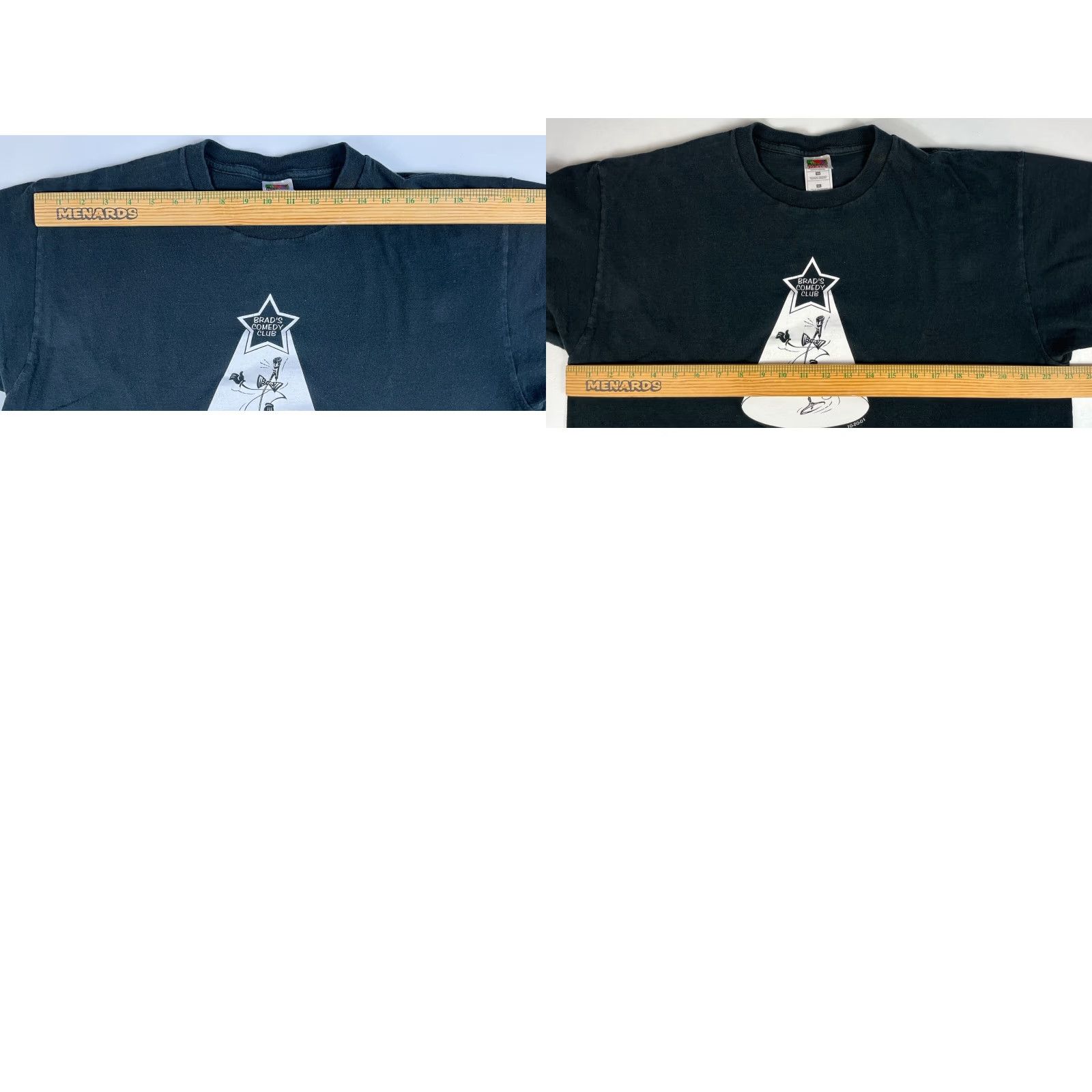 Fruit Of The Loom VINTAGE Men's Brad's Comedy Club Night of Laughs T-Shirt XL Black Cotton 100% Pre-Shrunk Fruit of the Loom" Size US XL / EU 56 / 4 - 8 Thumbnail