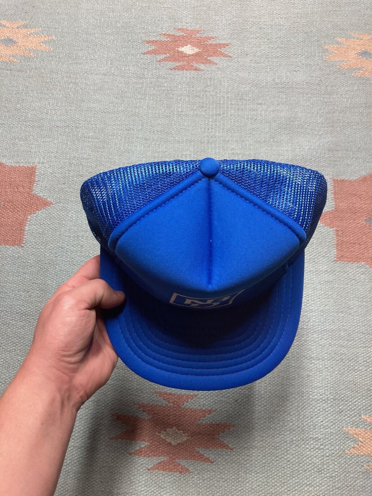 Vintage VTG trucker hat mesh cap NBD logo SnapBack blue adjustable Size ONE SIZE - 3 Thumbnail