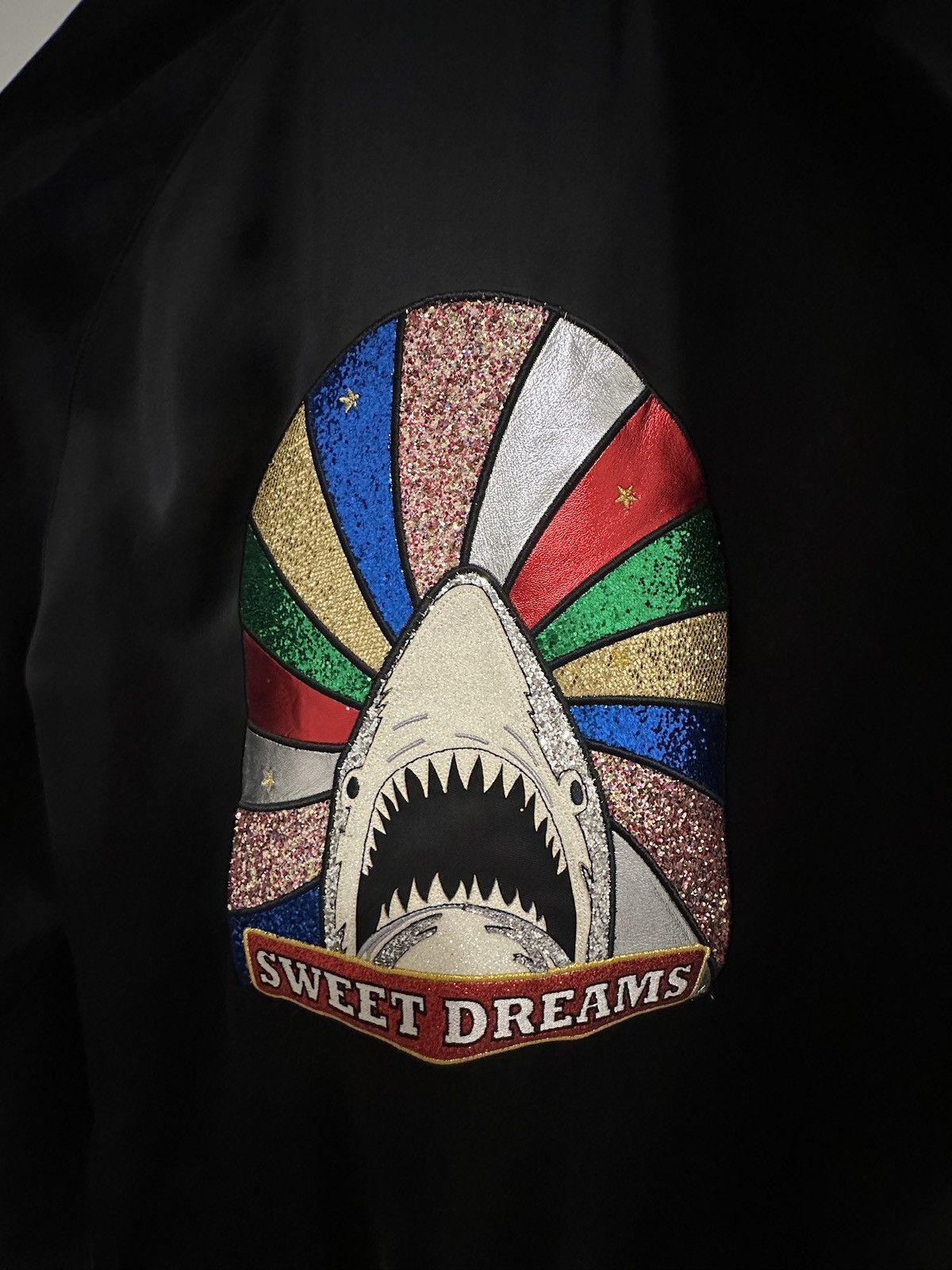 Saint Laurent Paris “SWEET DREAMS” Satin Bomber Jacket - Sz 48 Size US M / EU 48-50 / 2 - 10 Thumbnail