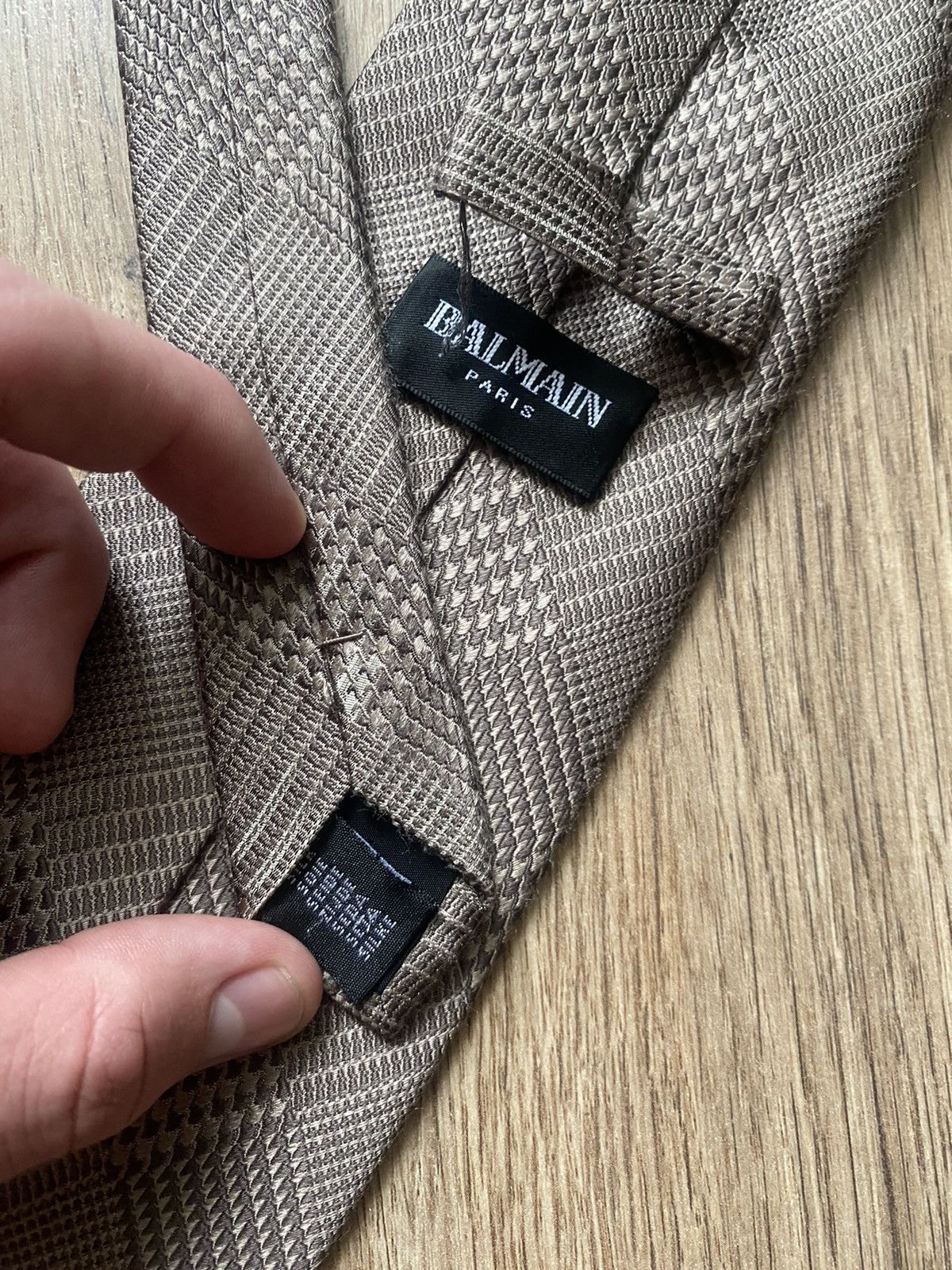 Balmain × Other Tie Balmain Silk Size ONE SIZE - 2 Thumbnail