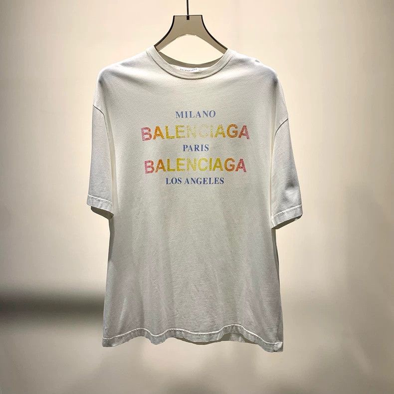 Balenciaga Balenciaga Printed Logo Short-Sleeve T-Shirt Size US XS / EU 42 / 0 - 1 Thumbnail