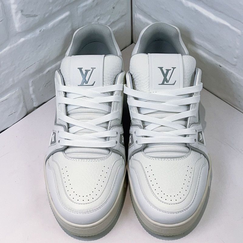 Louis Vuitton Louis Vuitton White Trainer Low-Top Fashion Sneakers -2508 Size US 8 / EU 41 - 1 Thumbnail