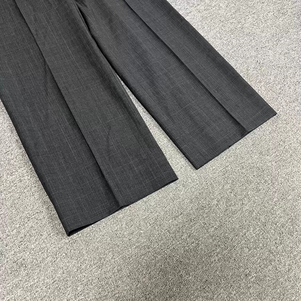Miu Miu MIU MIU Dark Grey Check Tailored Trousers 38 Women's Size 26" / US 2 / IT 38 - 5 Thumbnail