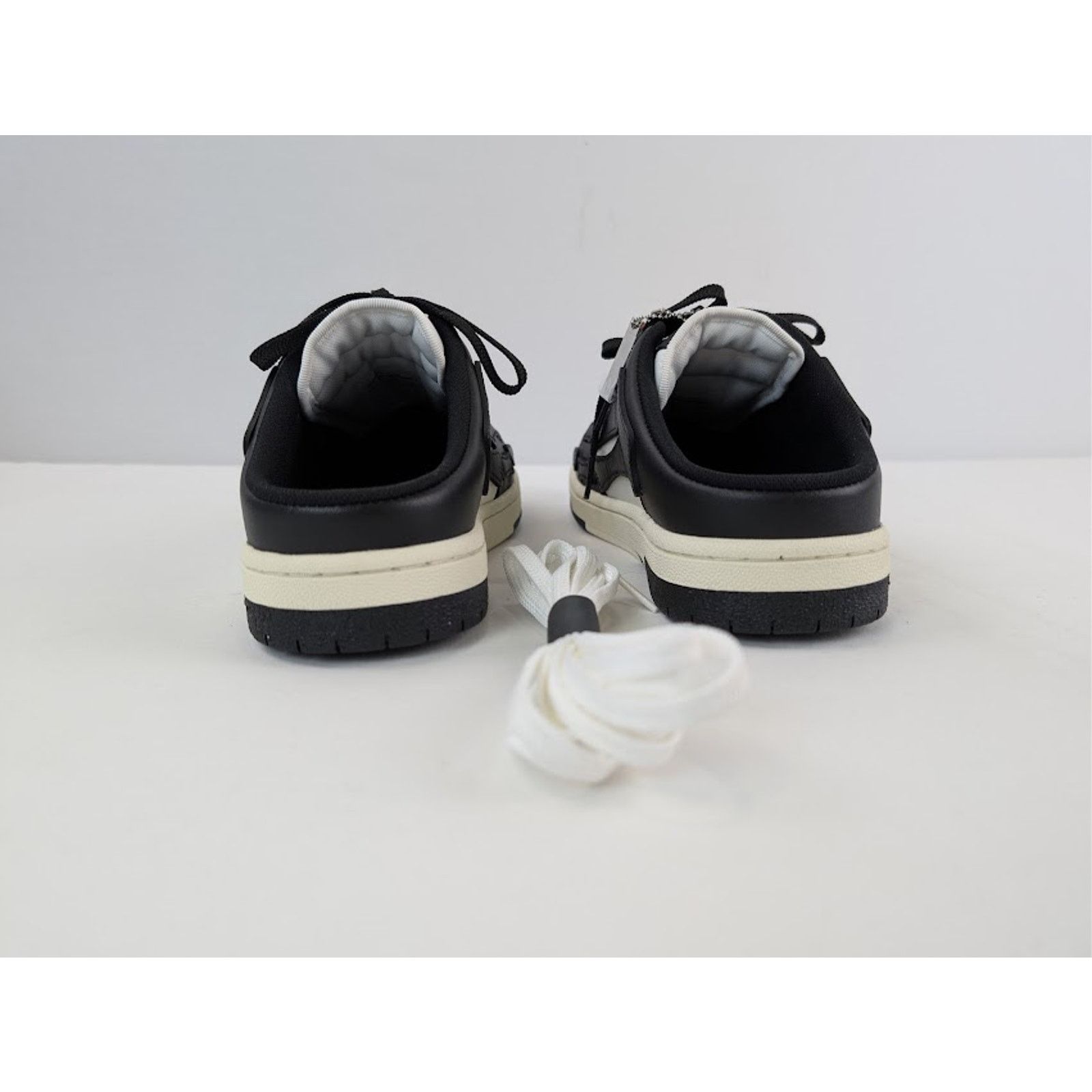 Amiri o1rshd1 Skel Low Top Mule Sneakers in Black / White Size US 10 / EU 43 - 12 Thumbnail