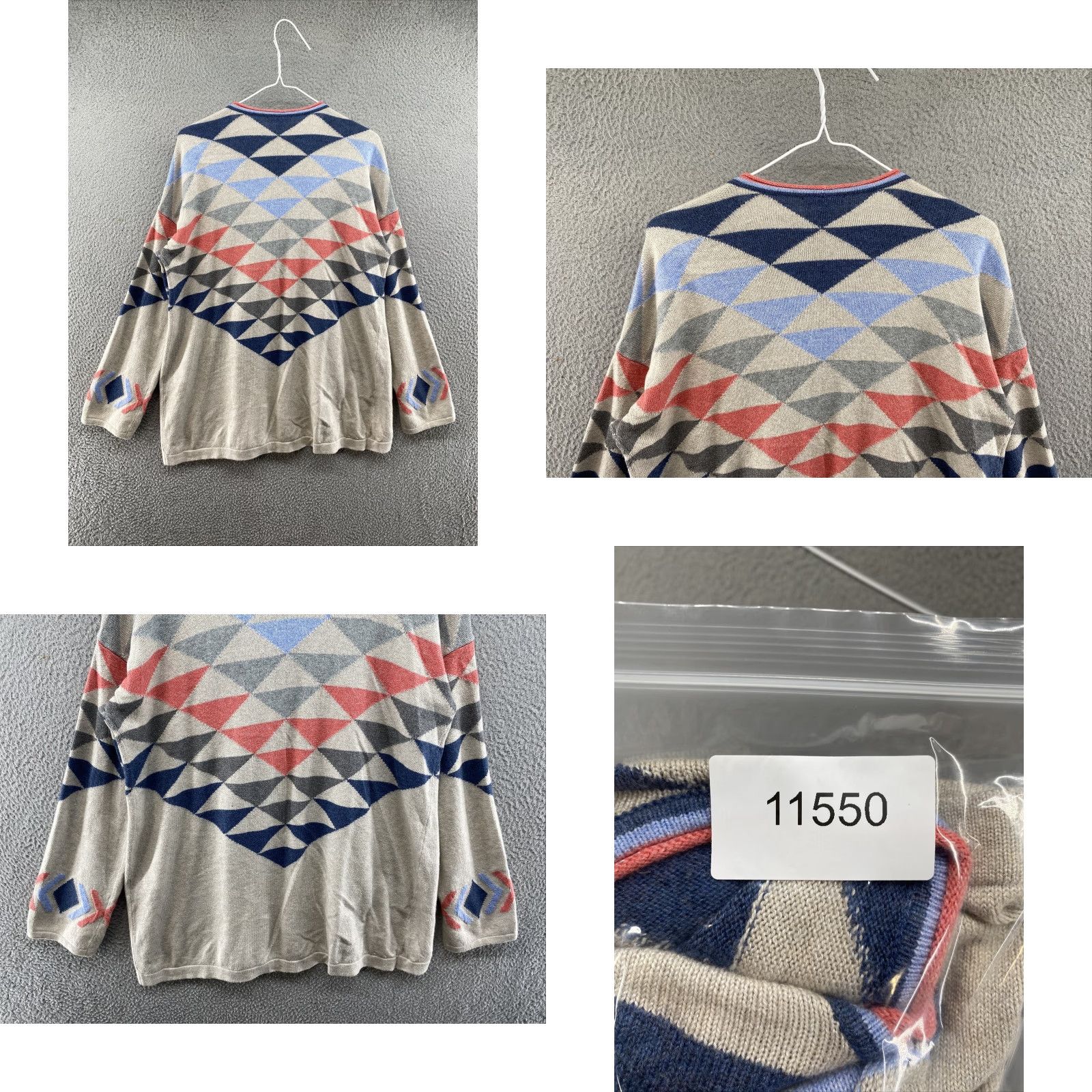J. Jill VINTAGE J Jill Beige Aztec Print Open Front Knit Cardigan Sweater Women’s Size Small Size S / US 4 / IT 40 - 8 Thumbnail