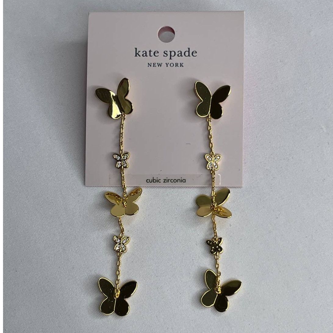 Kate Spade Kate spade in a flutter linear butterfly earrings Size ONE SIZE - 4 Thumbnail