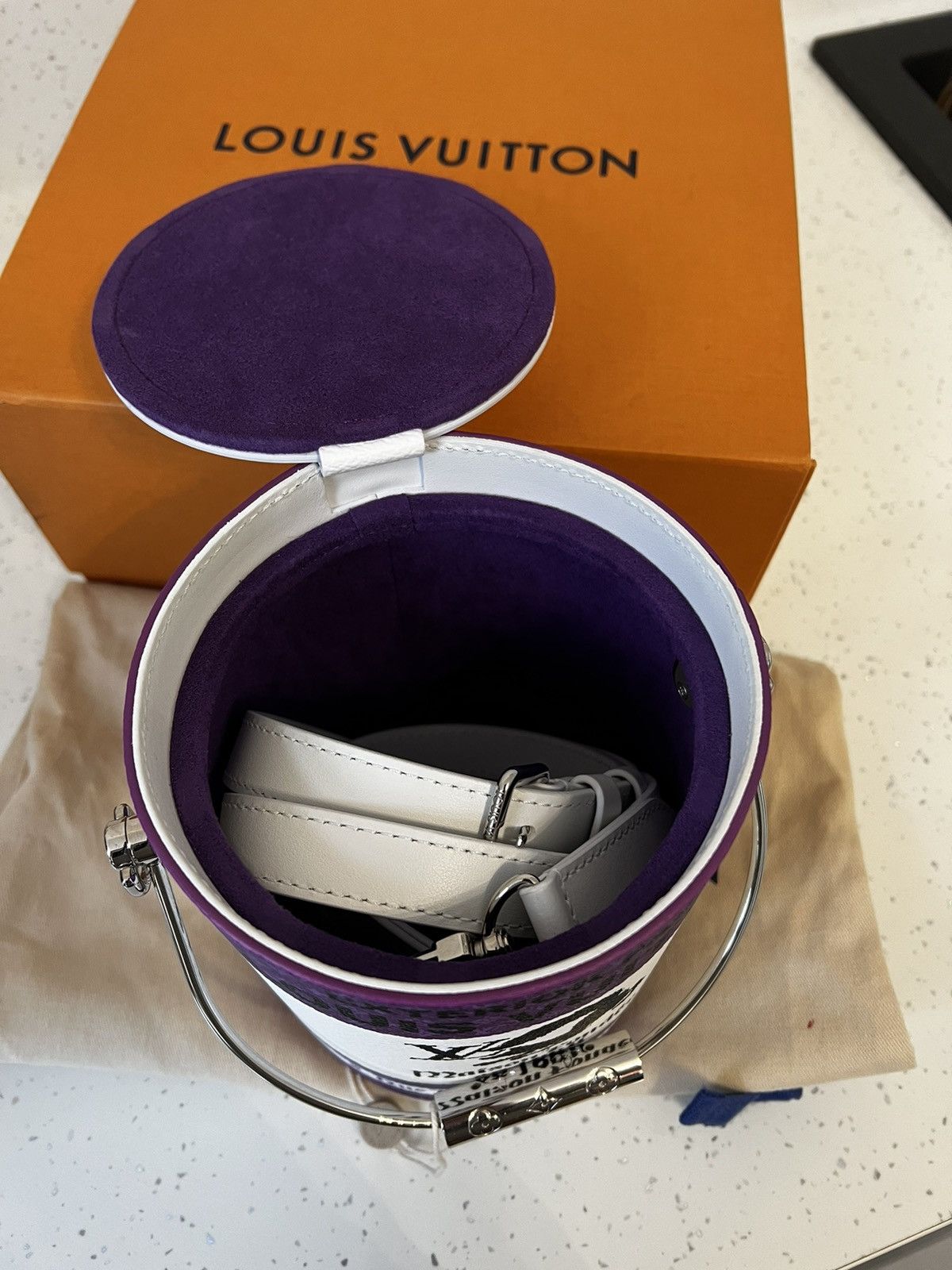 Louis Vuitton Louis Vuitton FW22 Virgil Abloh Paint Can Purple Size ONE SIZE - 9 Thumbnail
