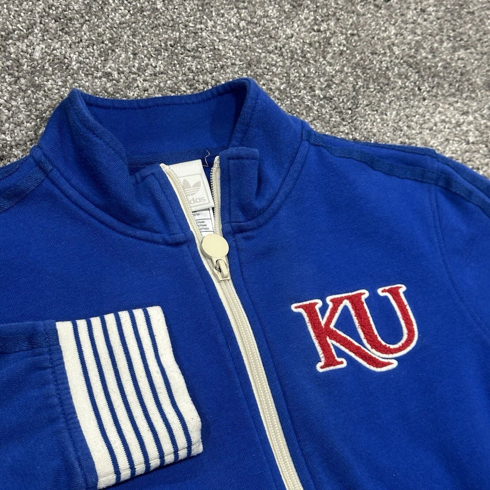 Adidas Adidas Kansas Jayhawks Fill Zip Blue Jacket Logo Size M Size M / US 6-8 / IT 42-44 - 3 Thumbnail