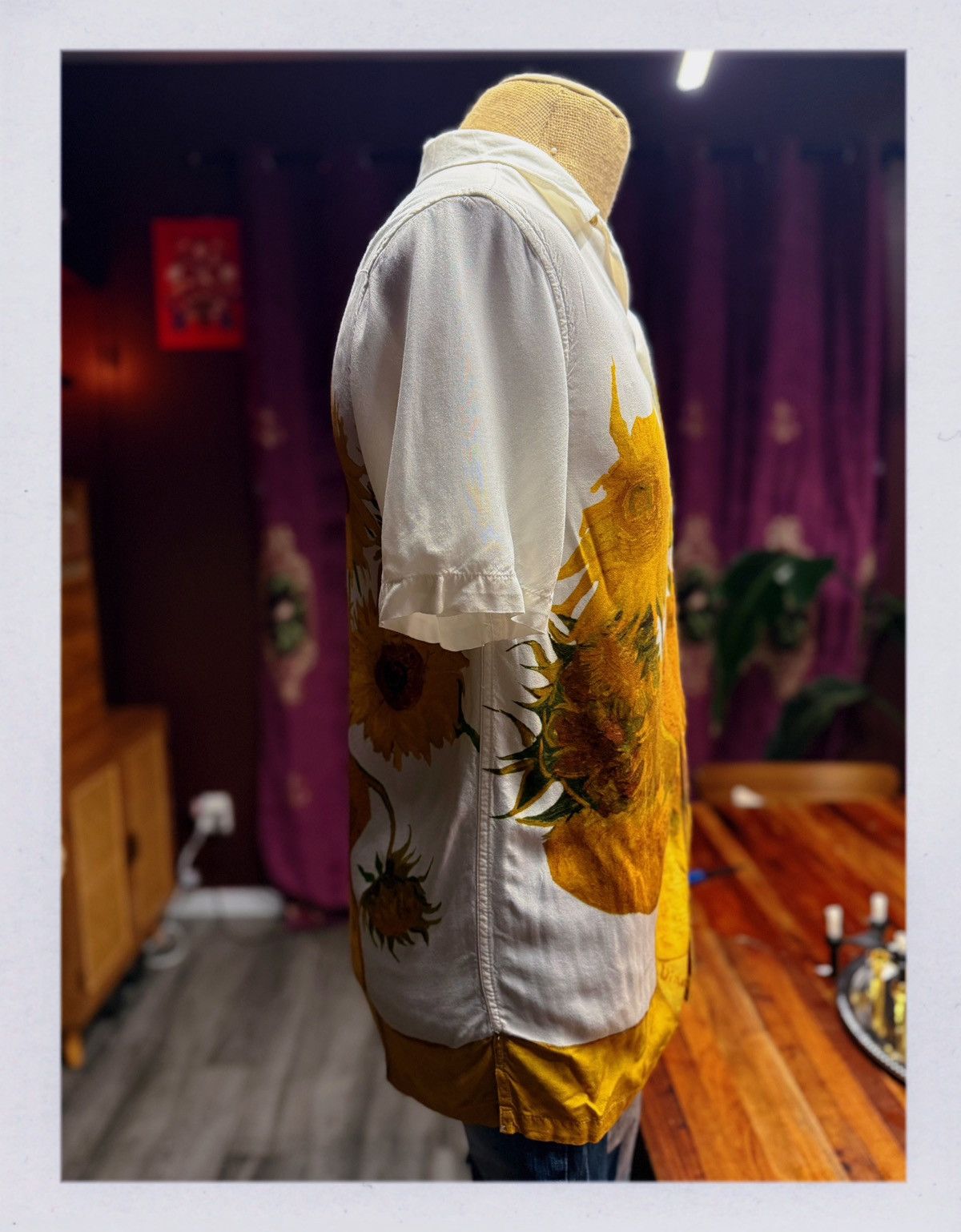 Asos Van Gogh “Sunflowers” Short Sleeve Button-Up Shirt Size US M / EU 48-50 / 2 - 5 Thumbnail