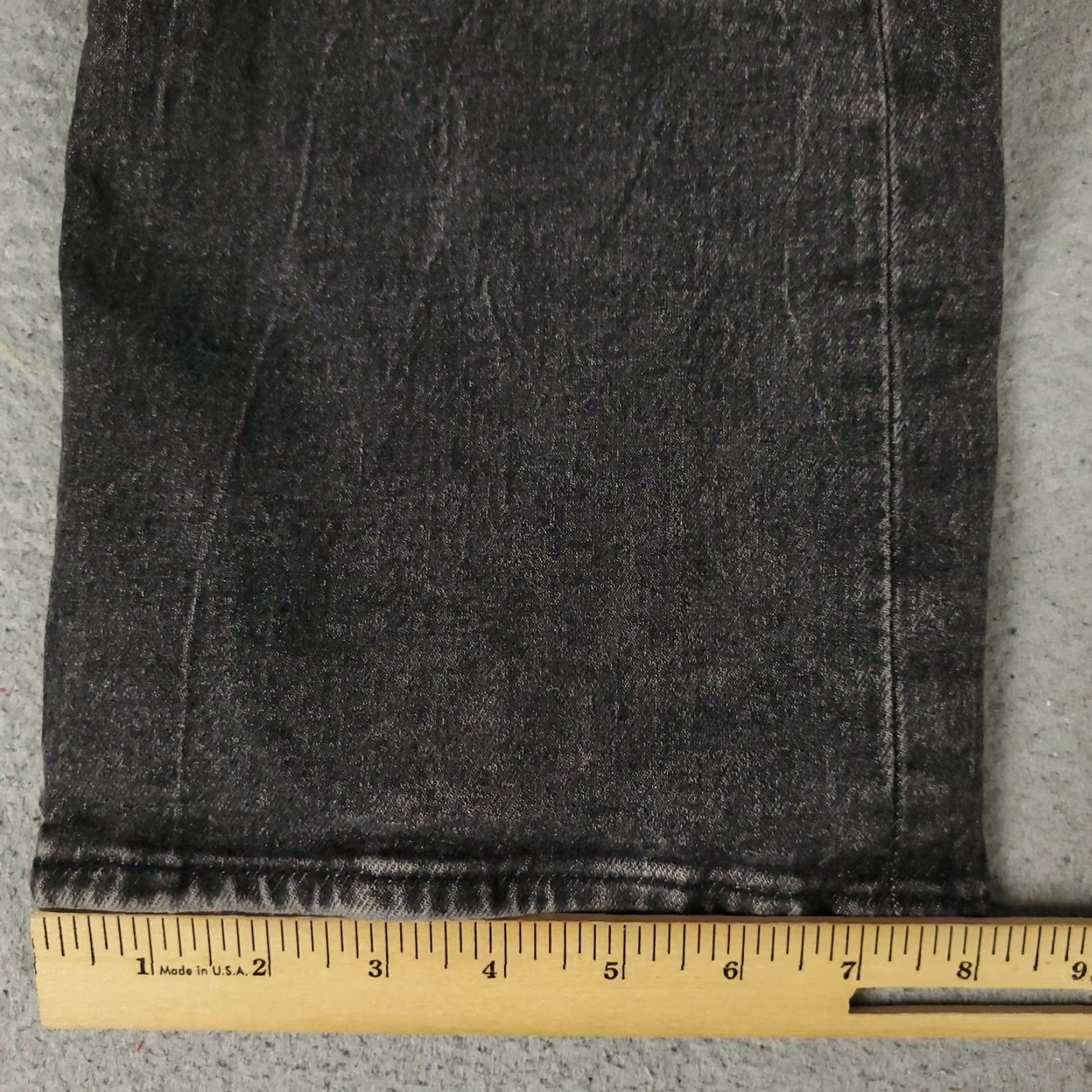 Levi's Levis 501 Jeans Mens Gray Straight Leg 40x30 Regular Fit Cotton Denim Pants Mens Size US 40 / EU 56 - 6 Thumbnail
