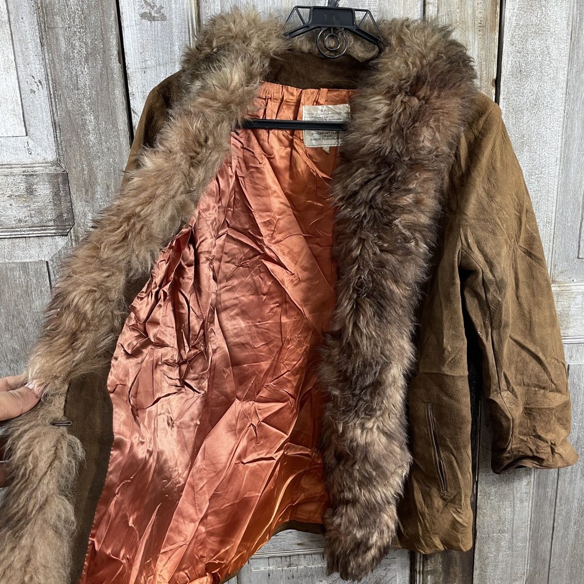 Leather × Vintage Vintage S.H.G Fur Leather Coat Size M / US 6-8 / IT 42-44 - 3 Thumbnail