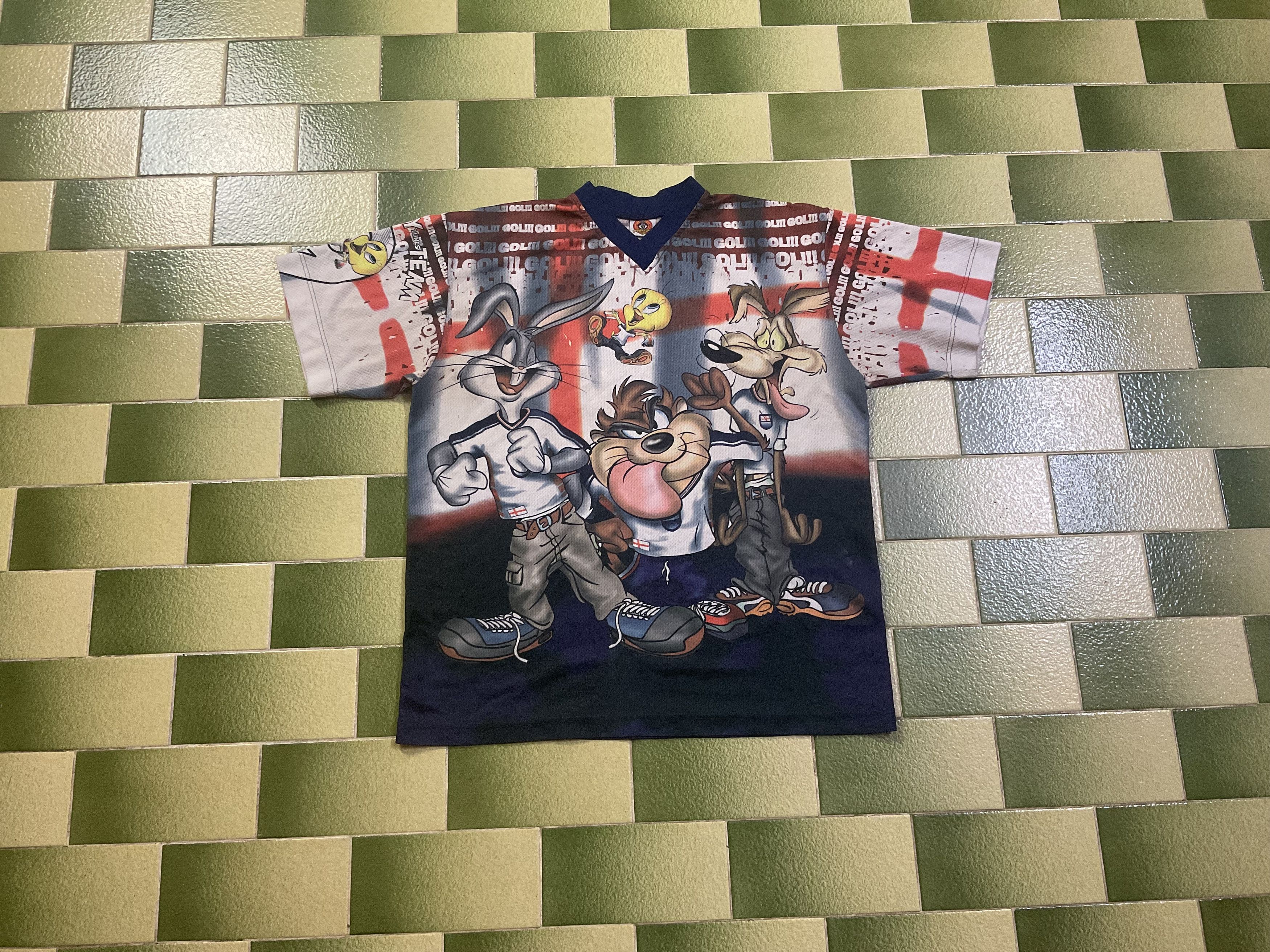 Cartoon Network Vintage 1999 Looney Tunes All Over Print T-Shirt Jersey Size US M / EU 48-50 / 2 - 1 Thumbnail
