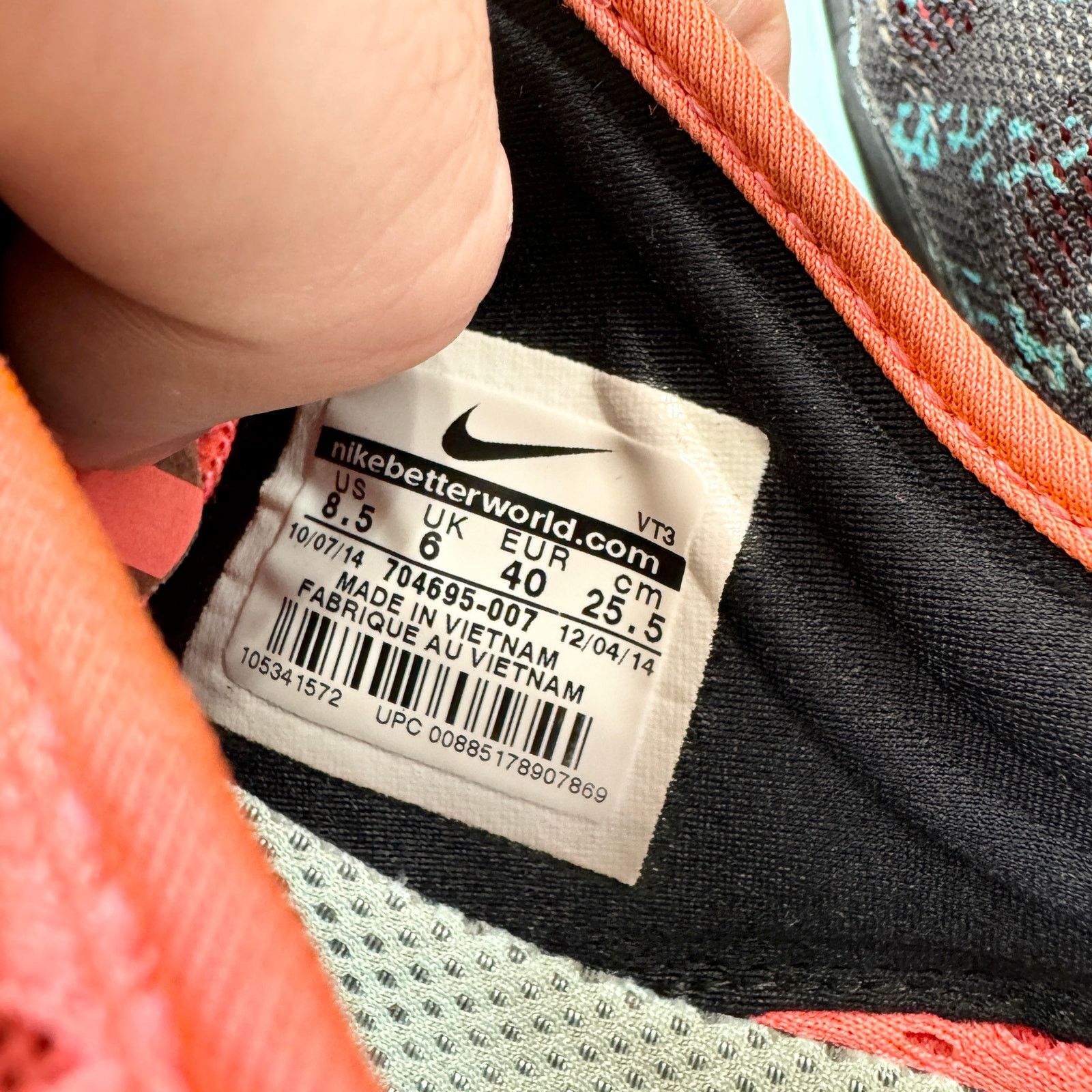 Nike Nike Free 5.0 TR Fir 5 Black/Orange/Teal Running Shoe 8.5 Size US 8.5 / IT 38.5 - 6 Thumbnail