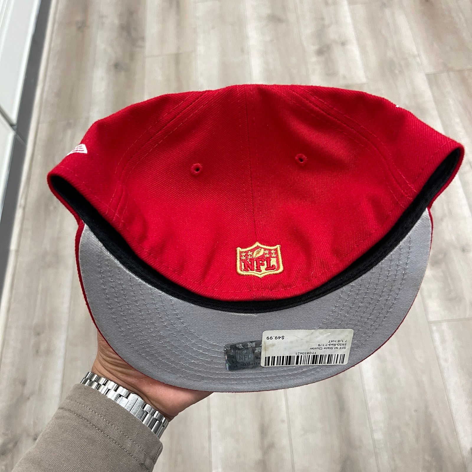 New Era New Era Scarlet San Francisco 49ers City Cluster Hat 7 1/8 Size ONE SIZE - 4 Thumbnail