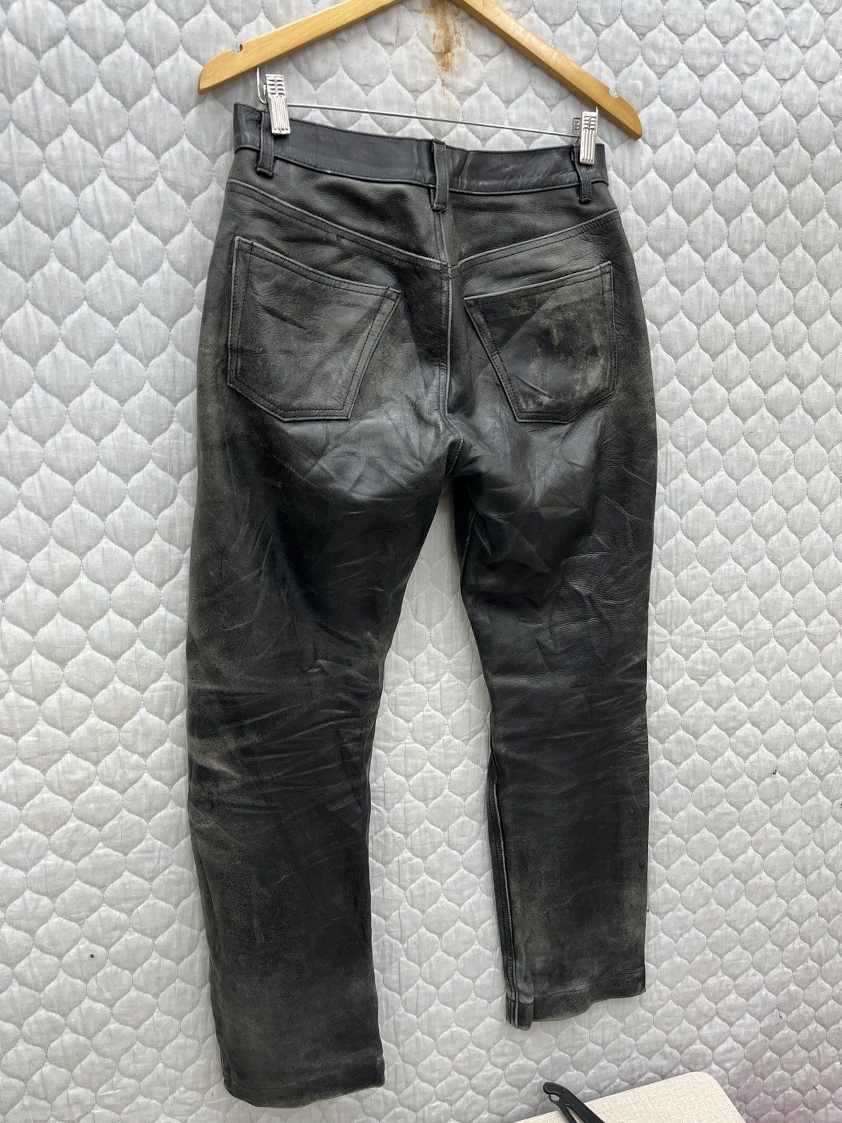 Genuine Leather × Vintage 🔥STEALS🔥 VTG BBH LEATHER PANTS Size US 29 - 10 Thumbnail