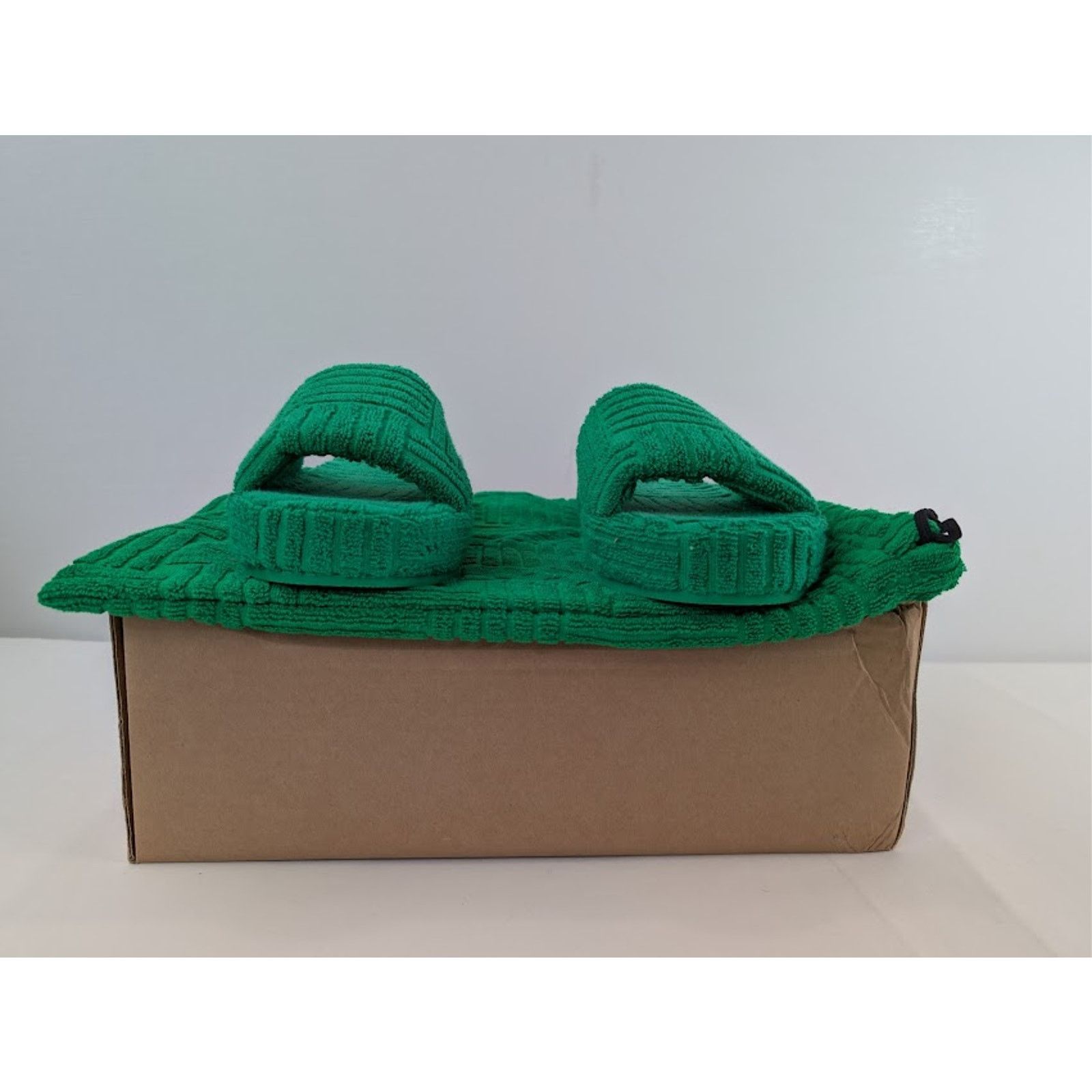 Bottega Veneta o1rshd1 Resort Geometric Sponge Slide Sandal in Grass Size US 8 / EU 41 - 17 Thumbnail