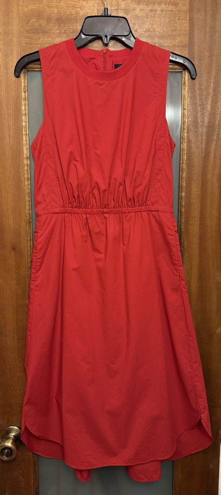 Madewell Madewell Bandana Red Lakeshore Sleeveless Cotton Midi Dress Size XS / US 0-2 / IT 36-38 - 1 Thumbnail