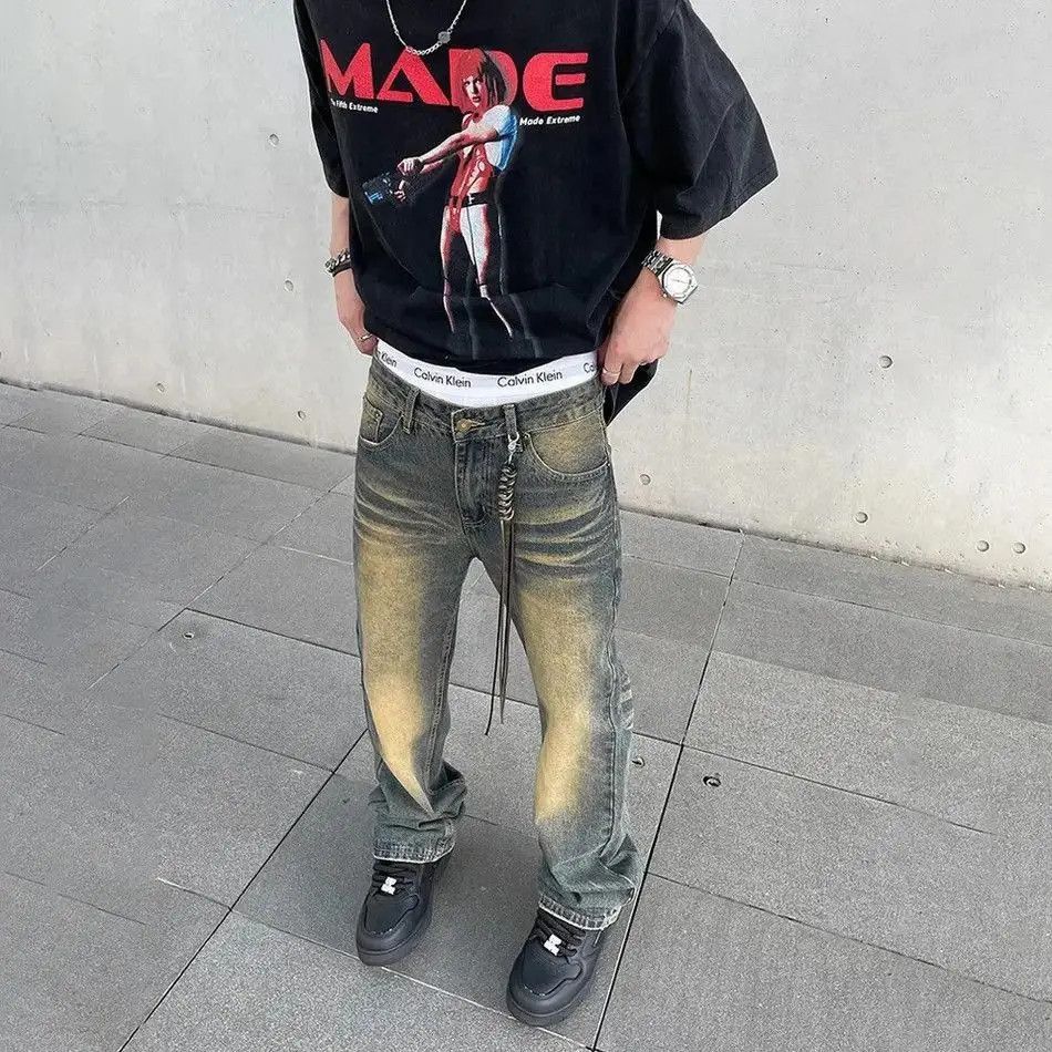 Japanese Brand Flared jeans wide legs baggy vintage designer trousers Y2k Size US 30 / EU 46 - 4 Thumbnail