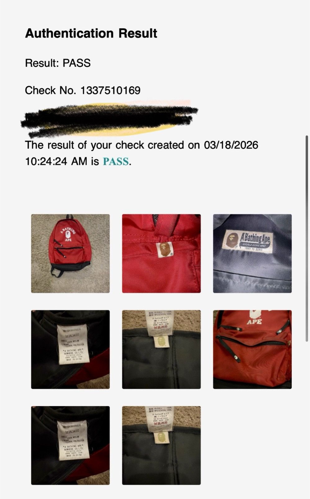 Bape Backpack BAPE rare with full name spell print Size ONE SIZE - 9 Thumbnail