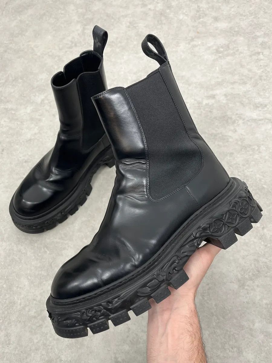 Louis Vuitton AW2022 Louis Vuitton Ornamented Sole Black Boots Size US 9 / EU 42 - 1 Thumbnail
