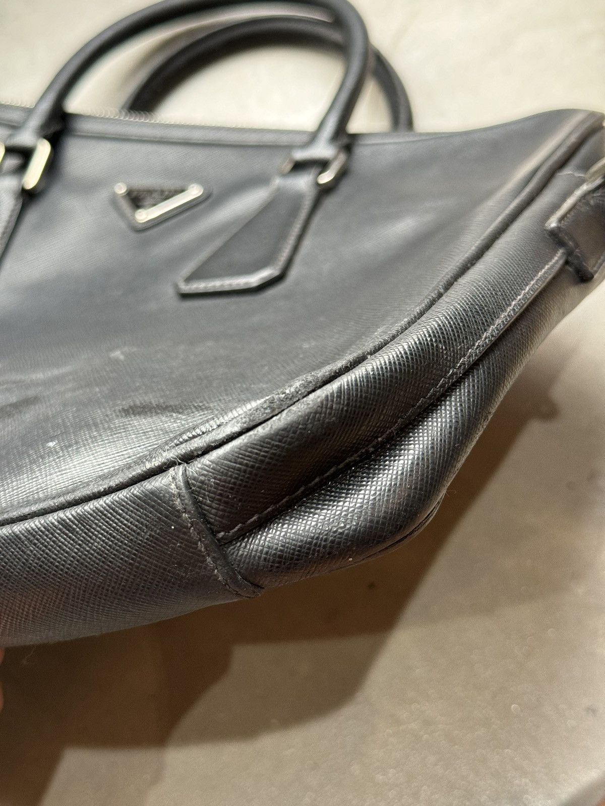 Prada Prada Black Saffiano Business Bag Size ONE SIZE - 8 Thumbnail