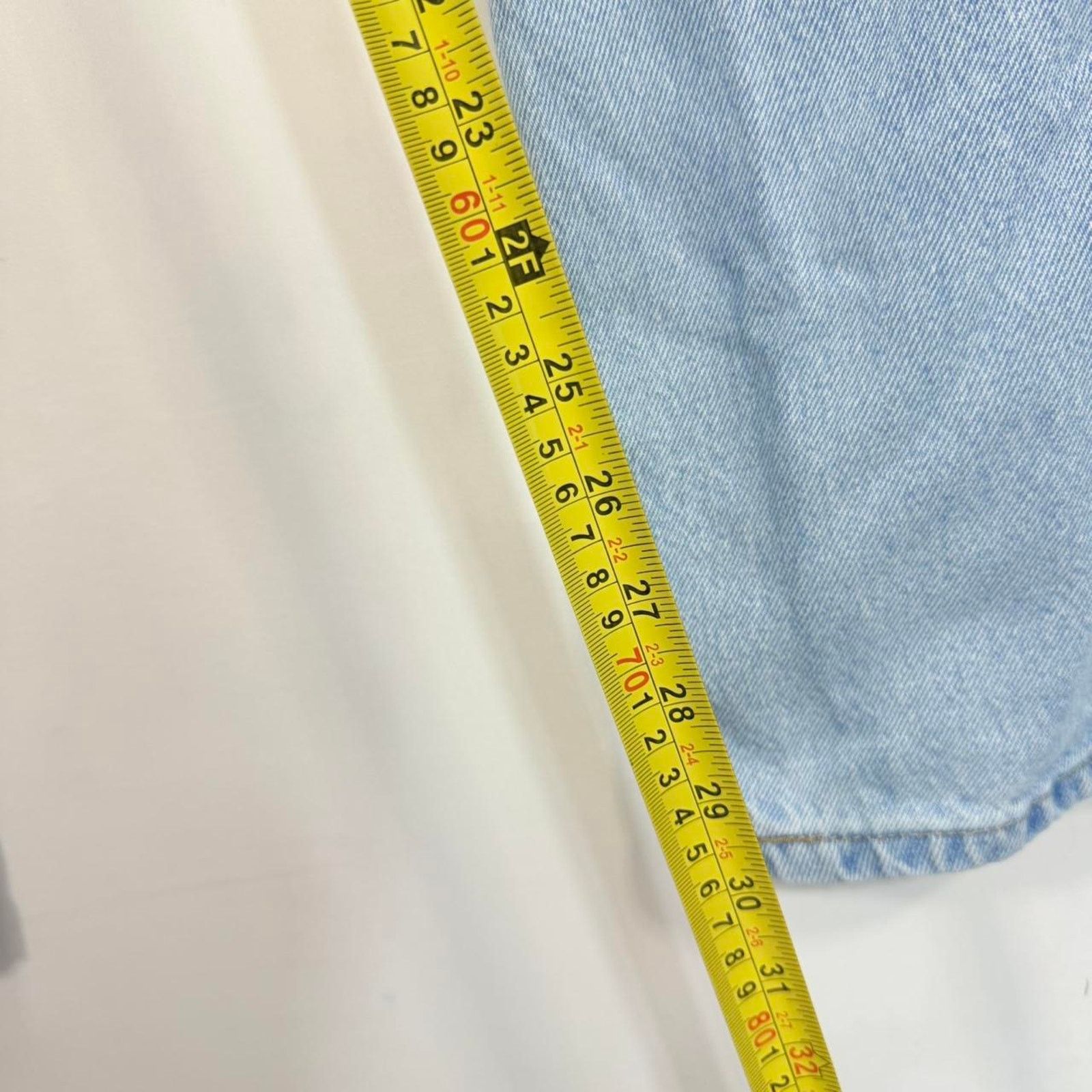 Faded Glory Vintage 90s Faded Glory Light Blue Jeans 36 X 34 Size US 36 / EU 52 - 5 Thumbnail