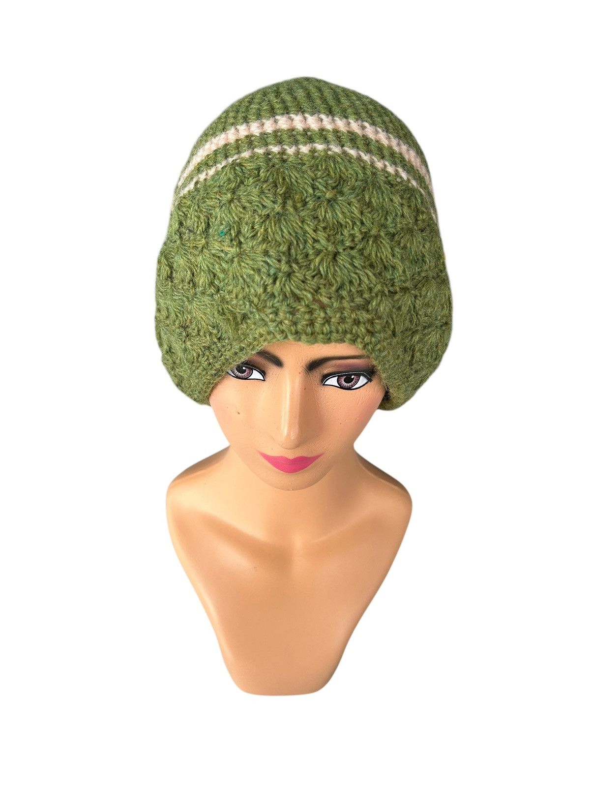 Japanese Brand × Kapital × Vintage Crochet Knitted Handmade Big Beanie Hats Size ONE SIZE - 2 Thumbnail