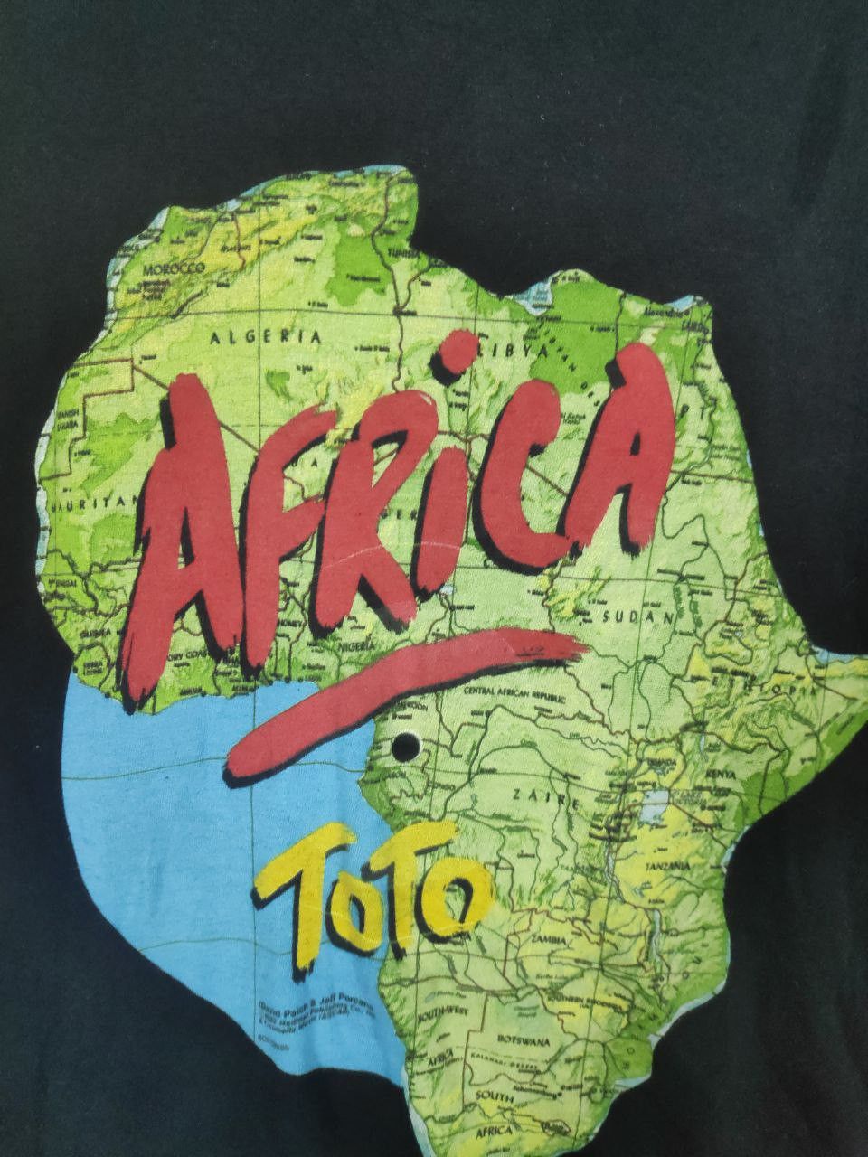 Band Tees × Vintage TOTO ''AFRICA'' Album Rock Band Tee Size L Size US L / EU 52-54 / 3 - 4 Thumbnail